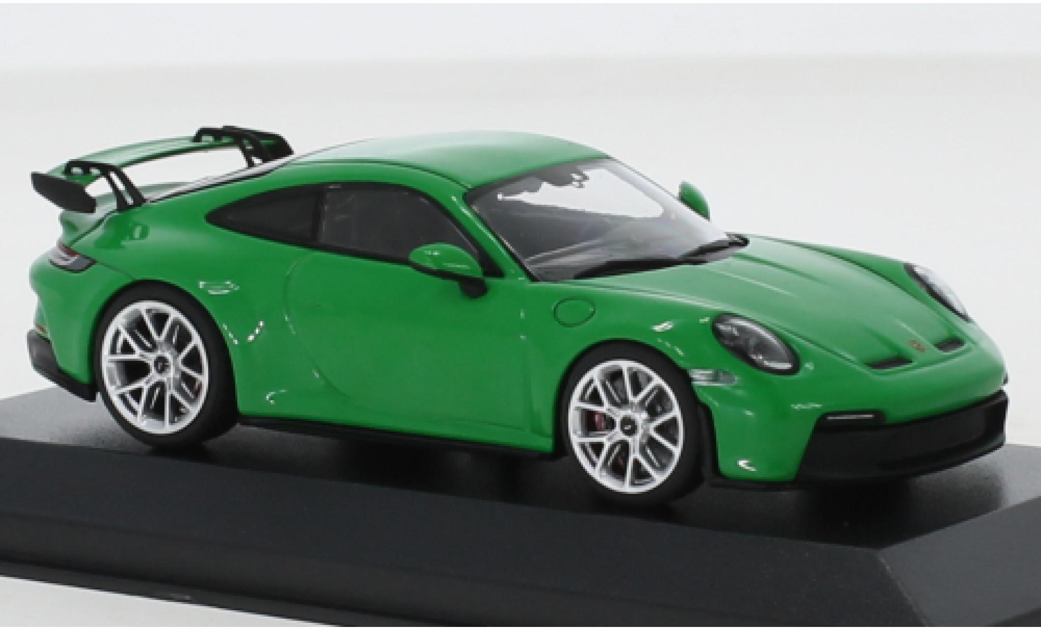 Porsche 992 GT3 1/43 Minichamps 911 () GT3 green 2021 diecast model cars