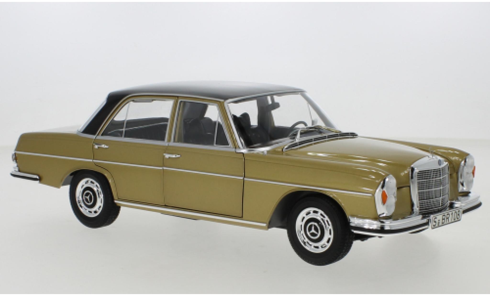 Mercedes 280 1/18 Norev SE (W108) metallise beige/black 1968 diecast model cars
