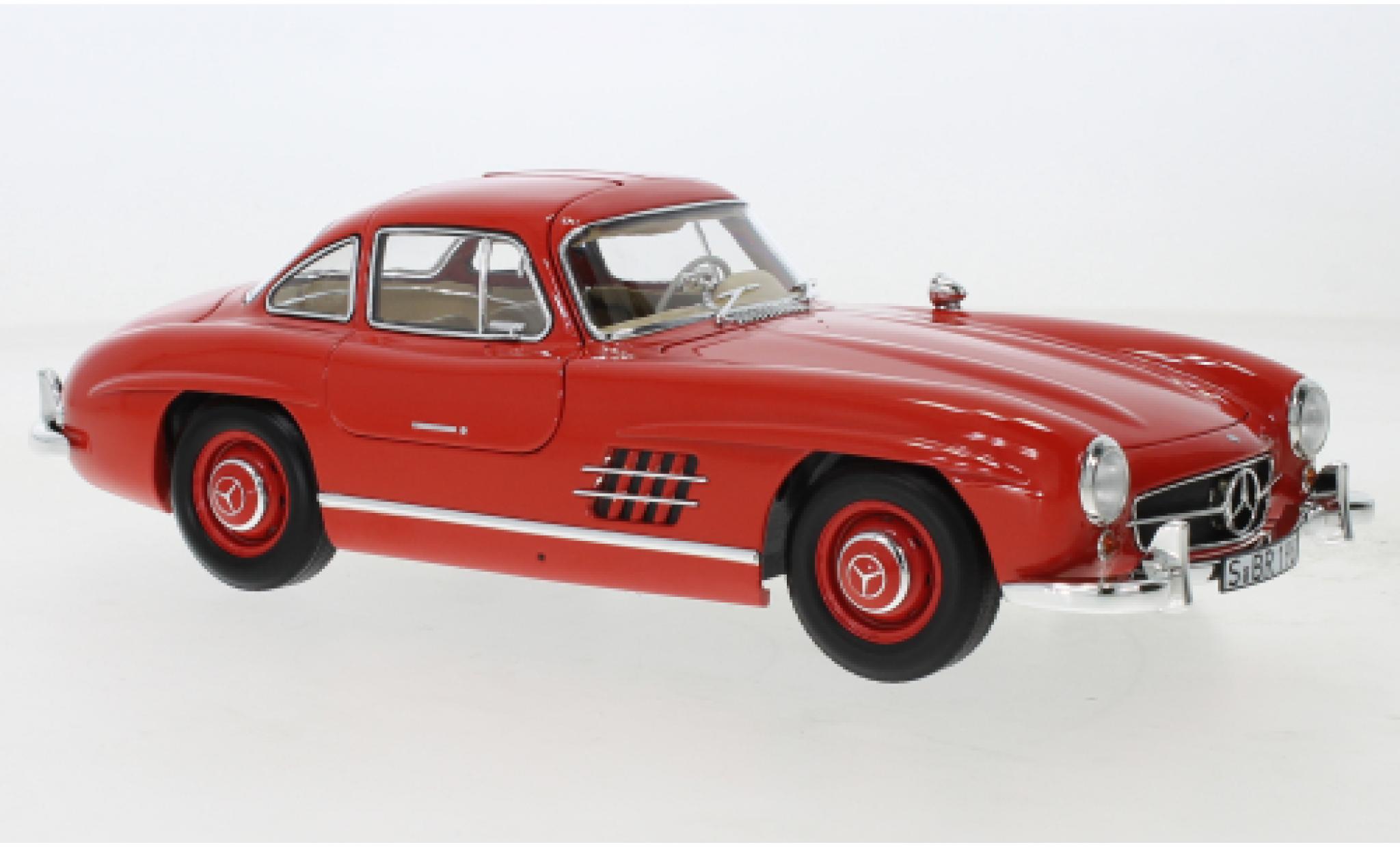 Mercedes 300 1/18 I Norev SL (W198) red 1954 diecast model cars