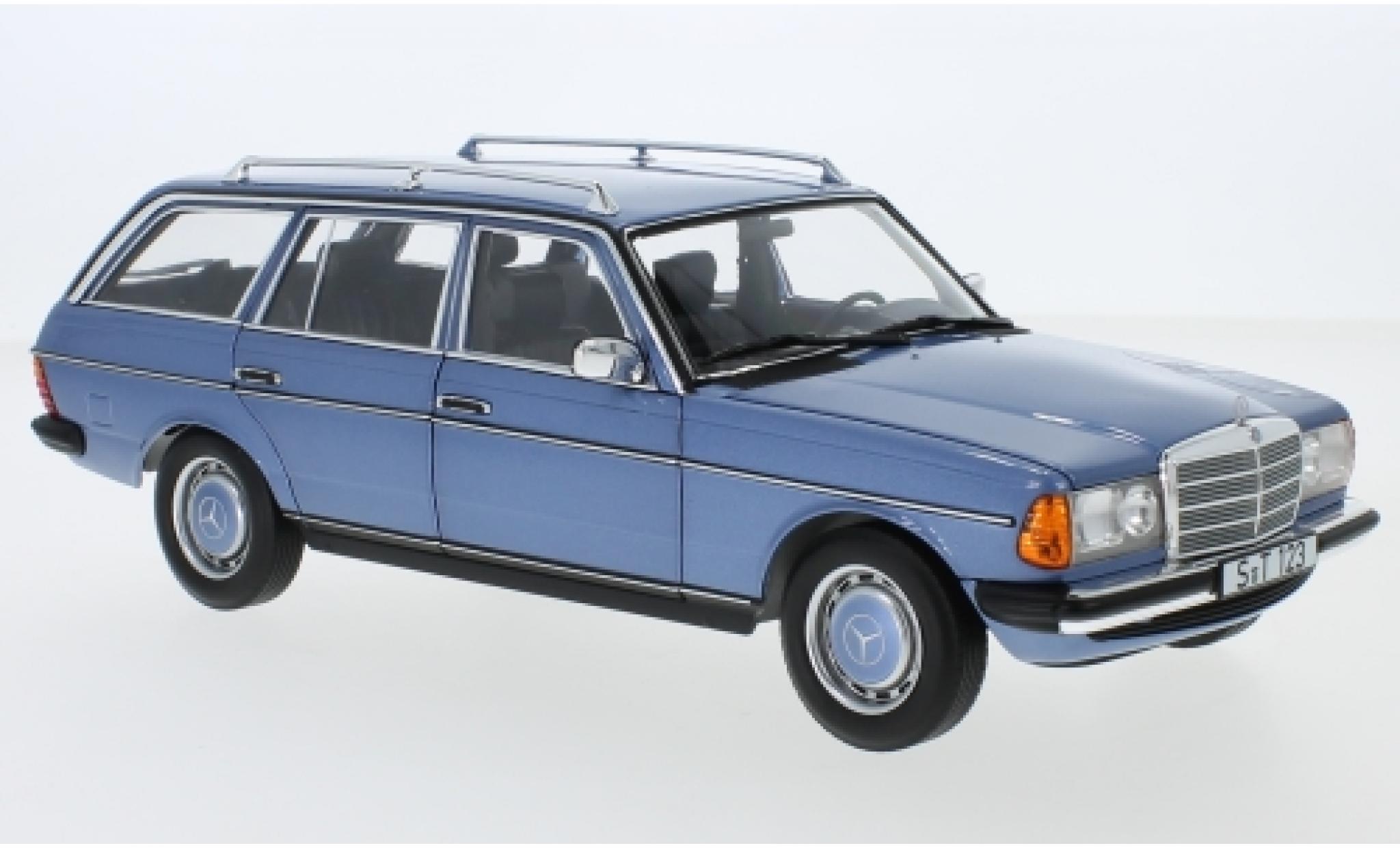 Mercedes 200 1/18 Norev T (S123) metallic blue 1980 diecast model cars