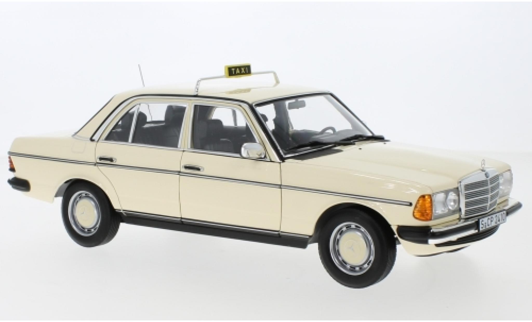 Mercedes 200 1/18 Norev (W123) beige Taxi (D) 1980 diecast model cars