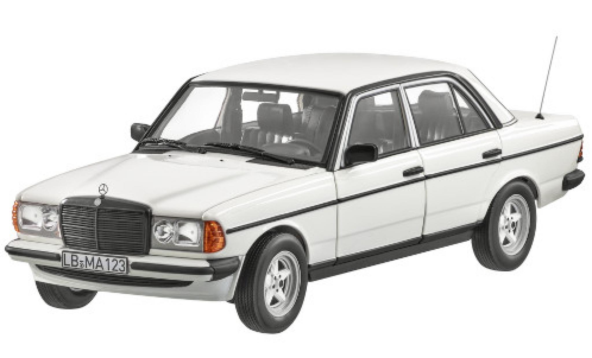 Mercedes 200 1/18 Norev (W123) white mit AMG-Bodykit diecast model cars