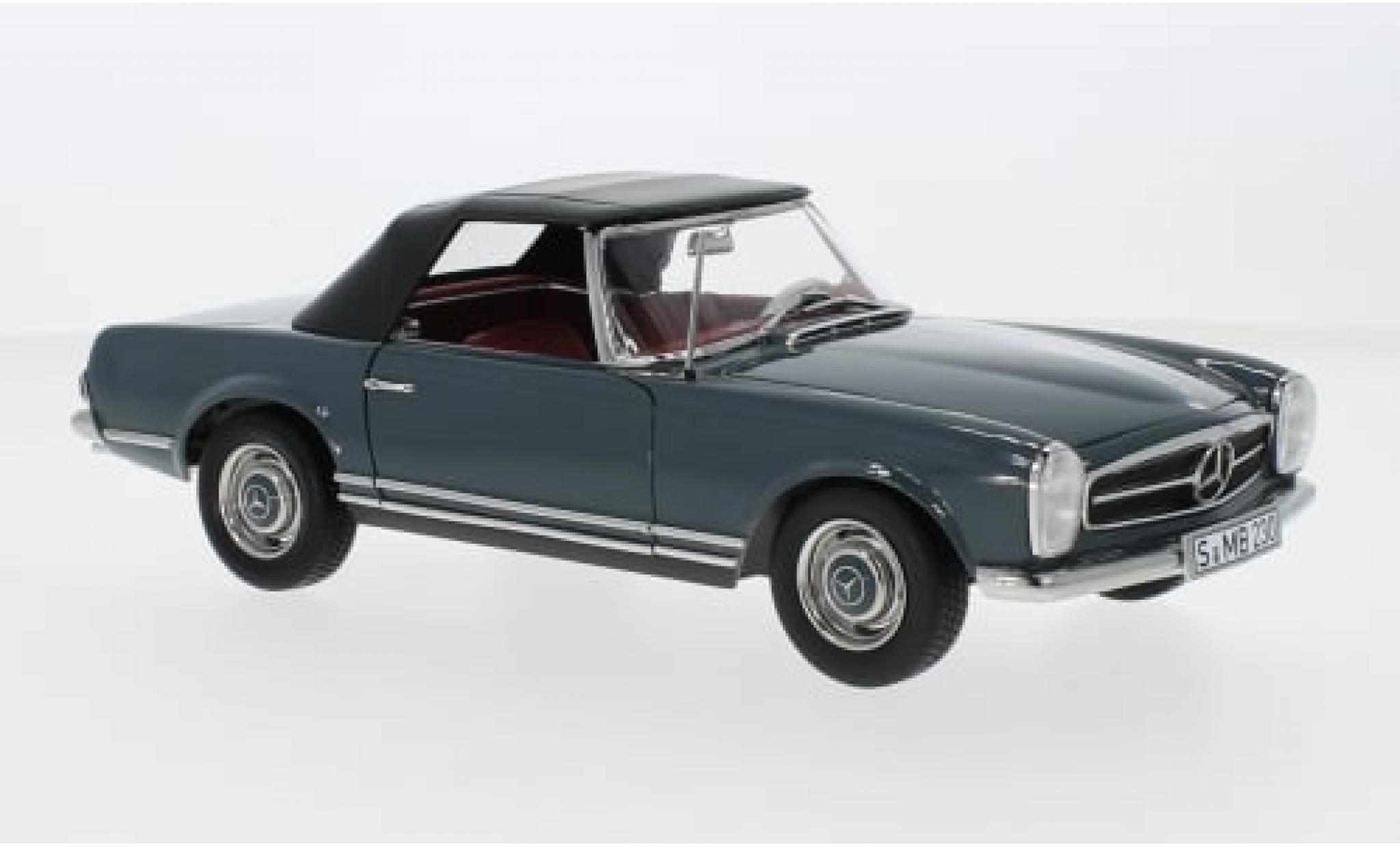 Mercedes 230 1/18 I Norev SL (W113) grey 1963 1:18 diecast model cars