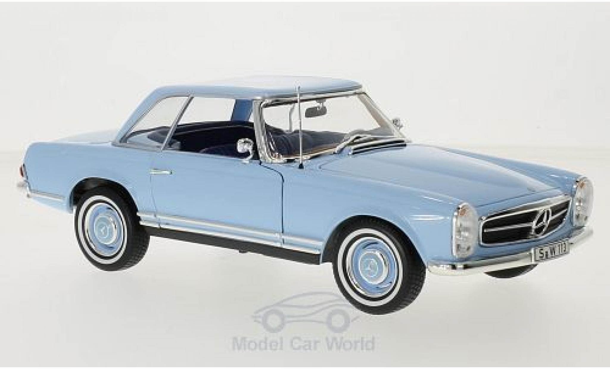 Mercedes 230 1/18 Norev SL (W113) HardTop blue 1963 diecast model cars