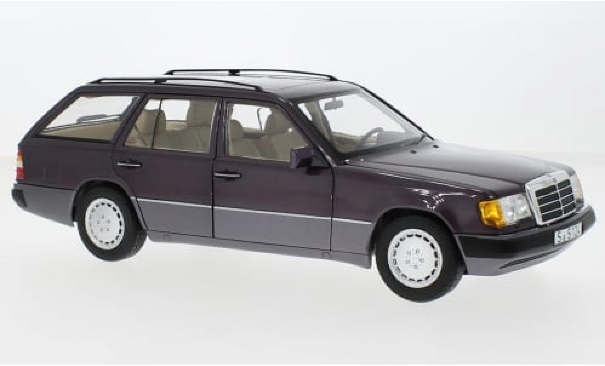 Mercedes 300 1/18 I Norev D T-Modell (S124) metallise purple 1989 1:18 diecast model cars