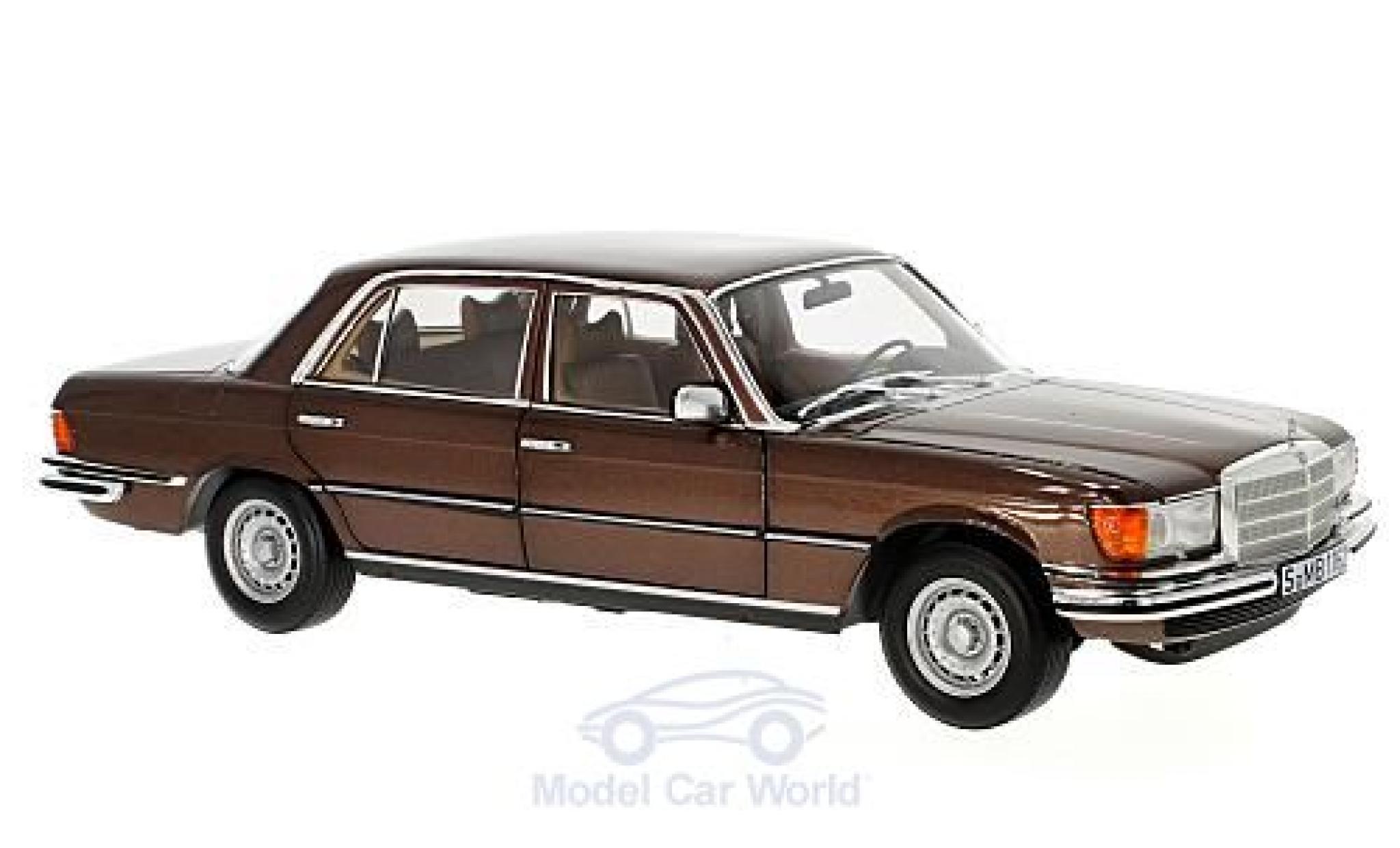 Mercedes 450 SEL 1/18 Norev SEL 6.9 (W116) metallic brown 1976 diecast model cars