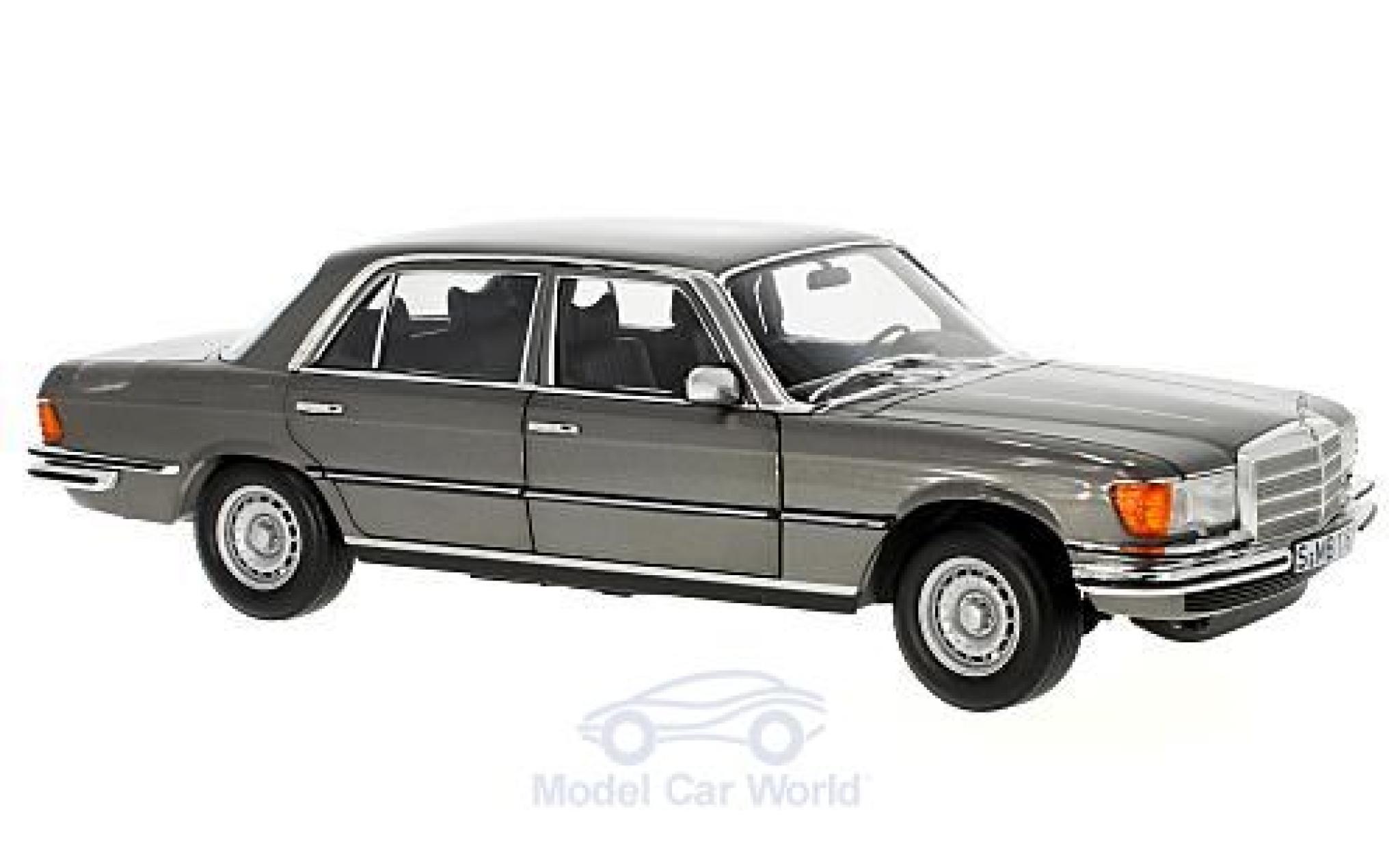 Mercedes 450 SEL 1/18 Norev SEL 6.9 (W116) metallic grey 1976 diecast model cars