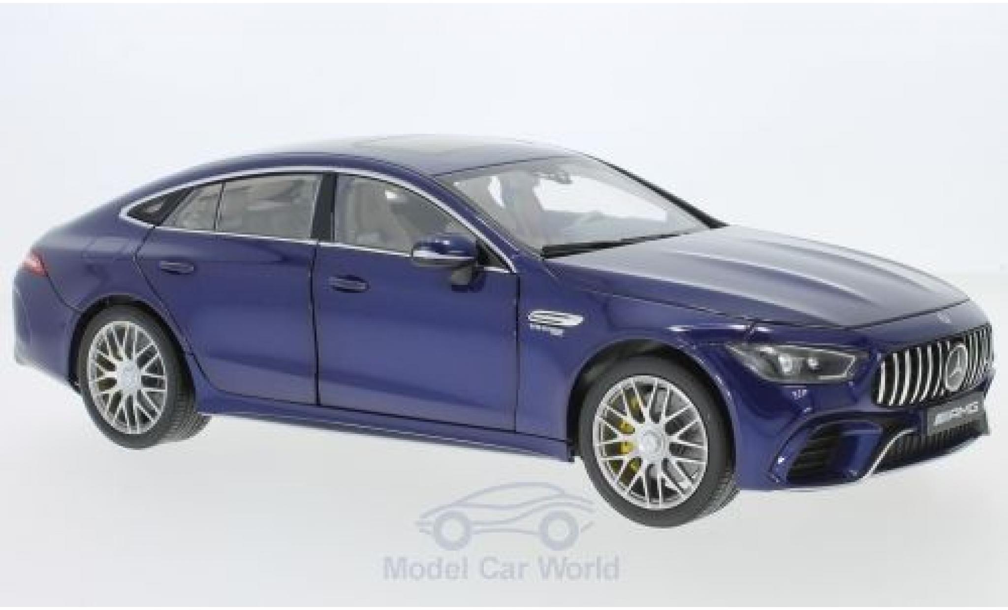 Mercedes AMG GT 1/18 Norev 63 S 4 Matic+ metallic blue 2018 diecast model cars