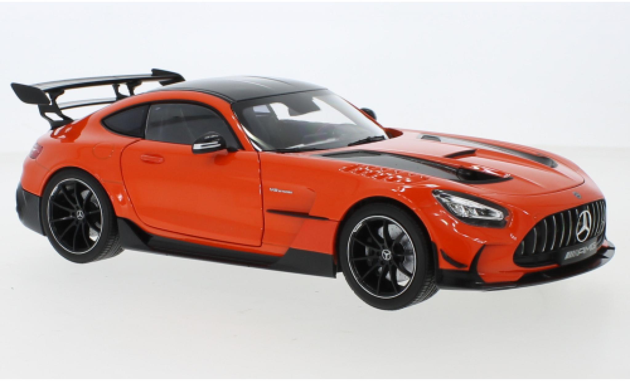 Mercedes AMG GT 1/18 Norev Black Series (C190) orange diecast model cars