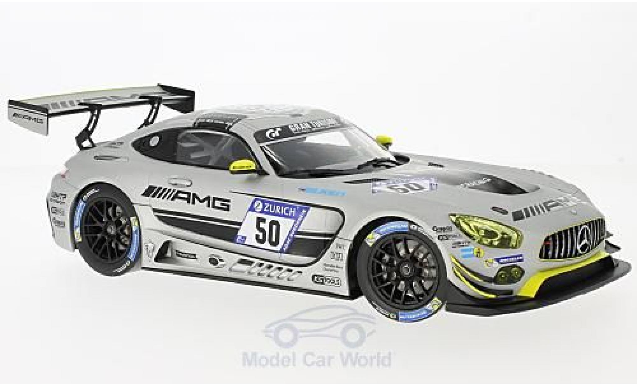 Mercedes AMG GT 1/18 Norev 3 No.50 HTP Motorsport 24h N&uuml;rburgring 2017 D.Baumann/M.Buhk/E.Mortara/E.Sandstr&ouml;m diecast model cars