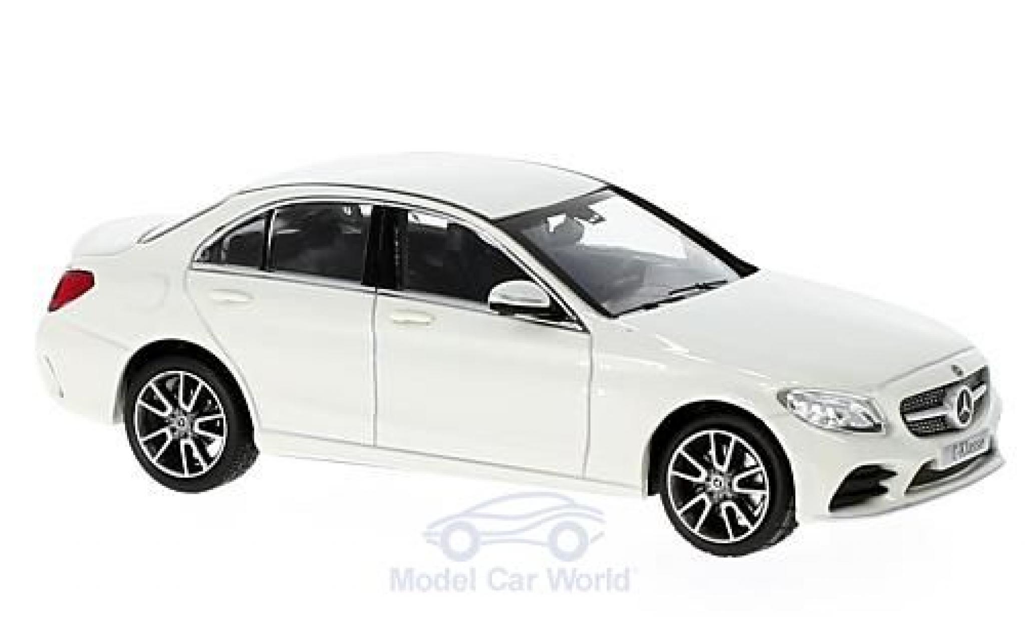 Mercedes Classe C 1/43 Norev Mopf (W205) metallic white diecast model cars