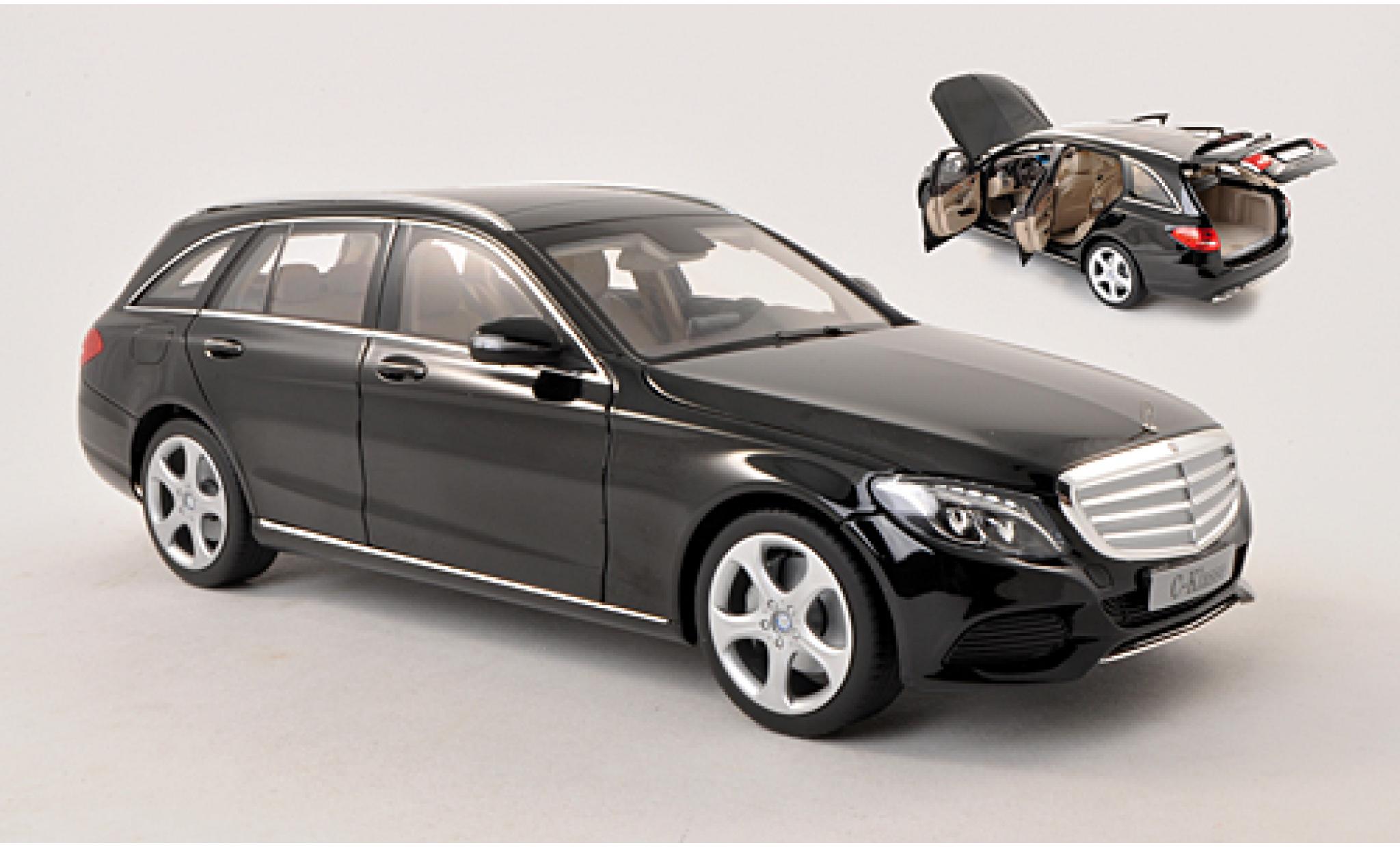 Mercedes Classe C 1/18 Norev T-Modell (S205) black 2014 diecast model cars