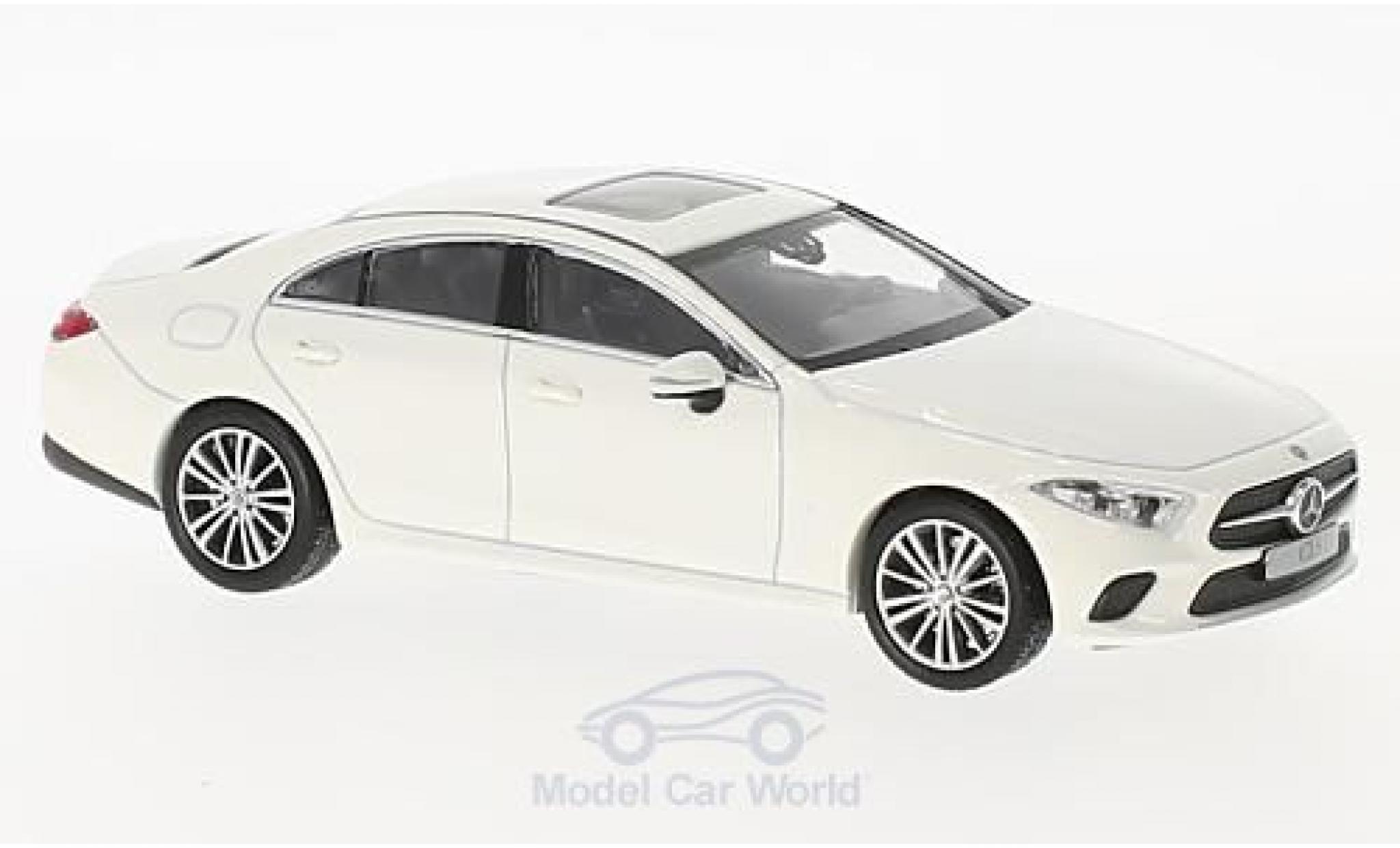 Mercedes CLS 1/43 Norev Coupe (C257) white 2018 diecast model cars