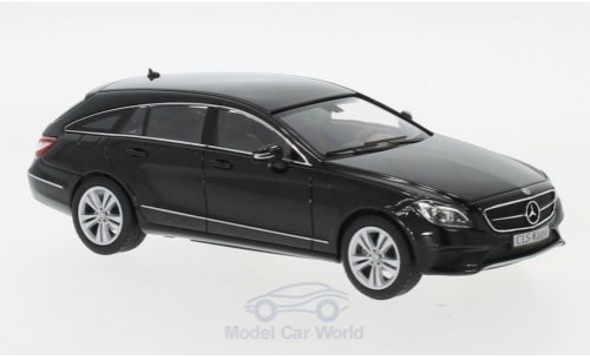 Mercedes CLS 1/43 Norev Shooting Brake (X218) black 2014 diecast model cars