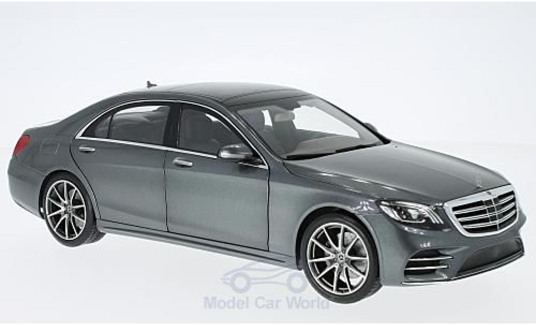Mercedes Classe S 1/18 Norev V222 Mopf metallic grey 2017 diecast model cars