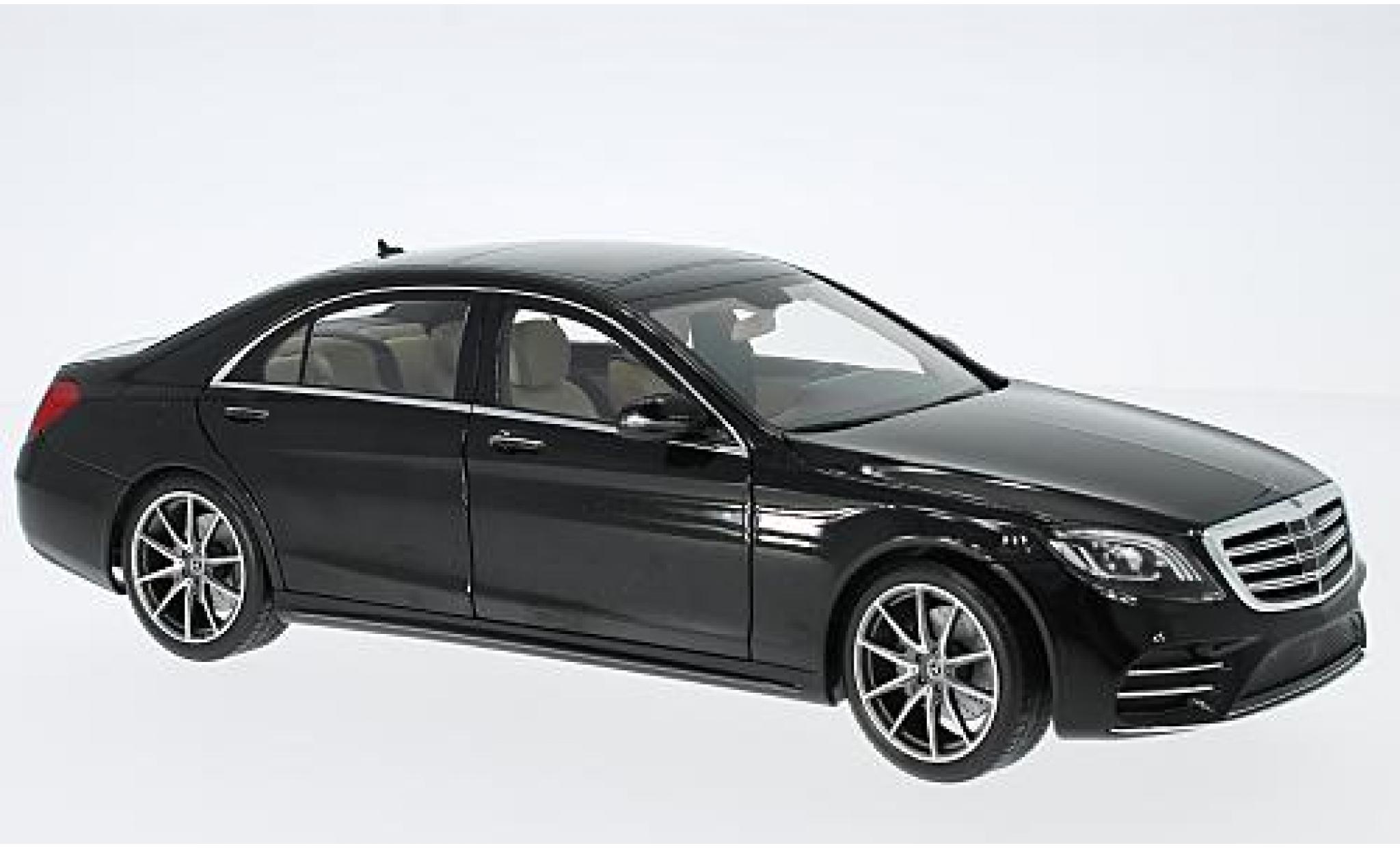 Mercedes Classe S 1/18 Norev V222 Mopf black 2017 diecast model cars