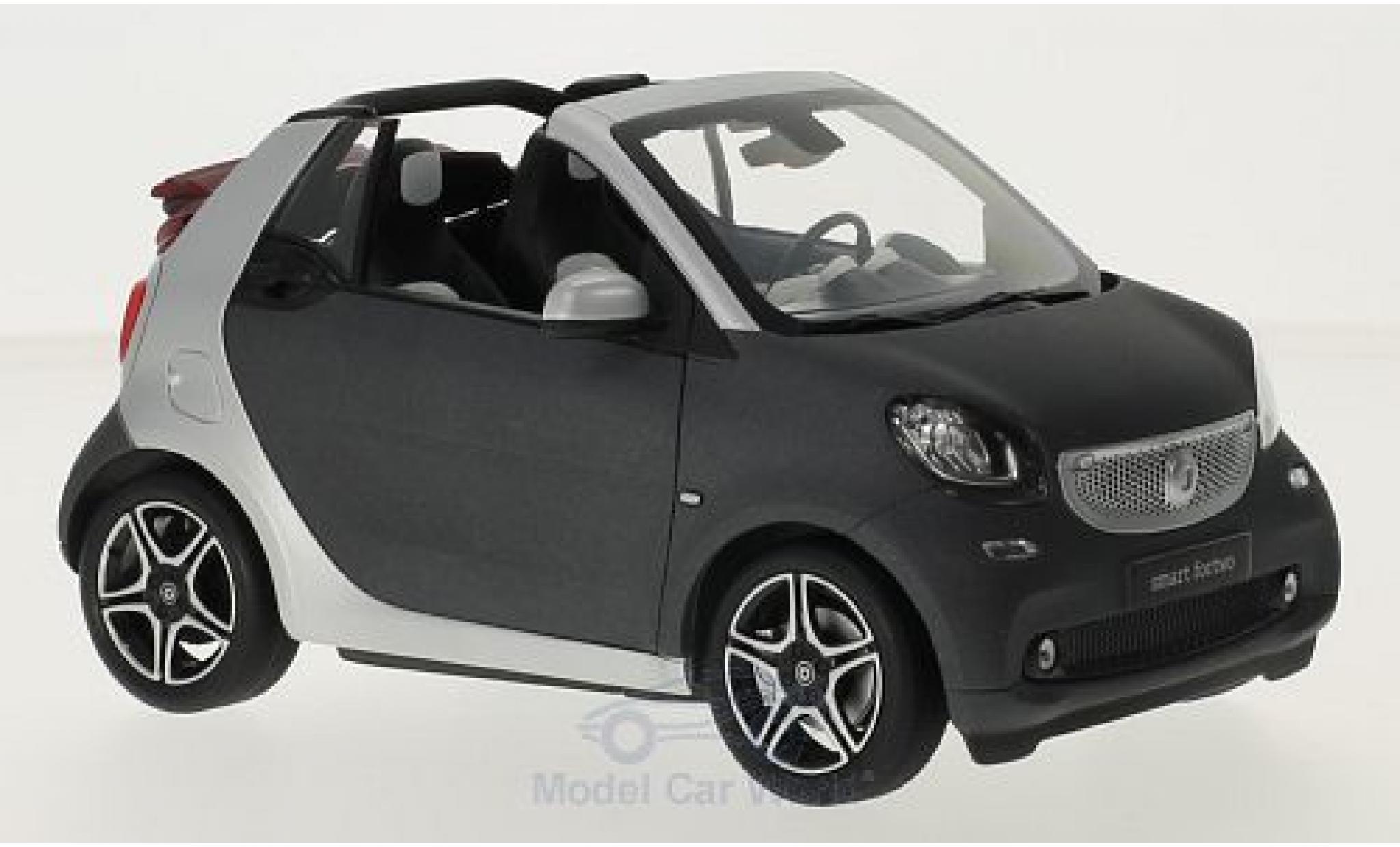 Smart ForTwo 1/18 Norev fortwo Convertible (A453) matt-grey/grey Softtop liegt bei diecast model cars