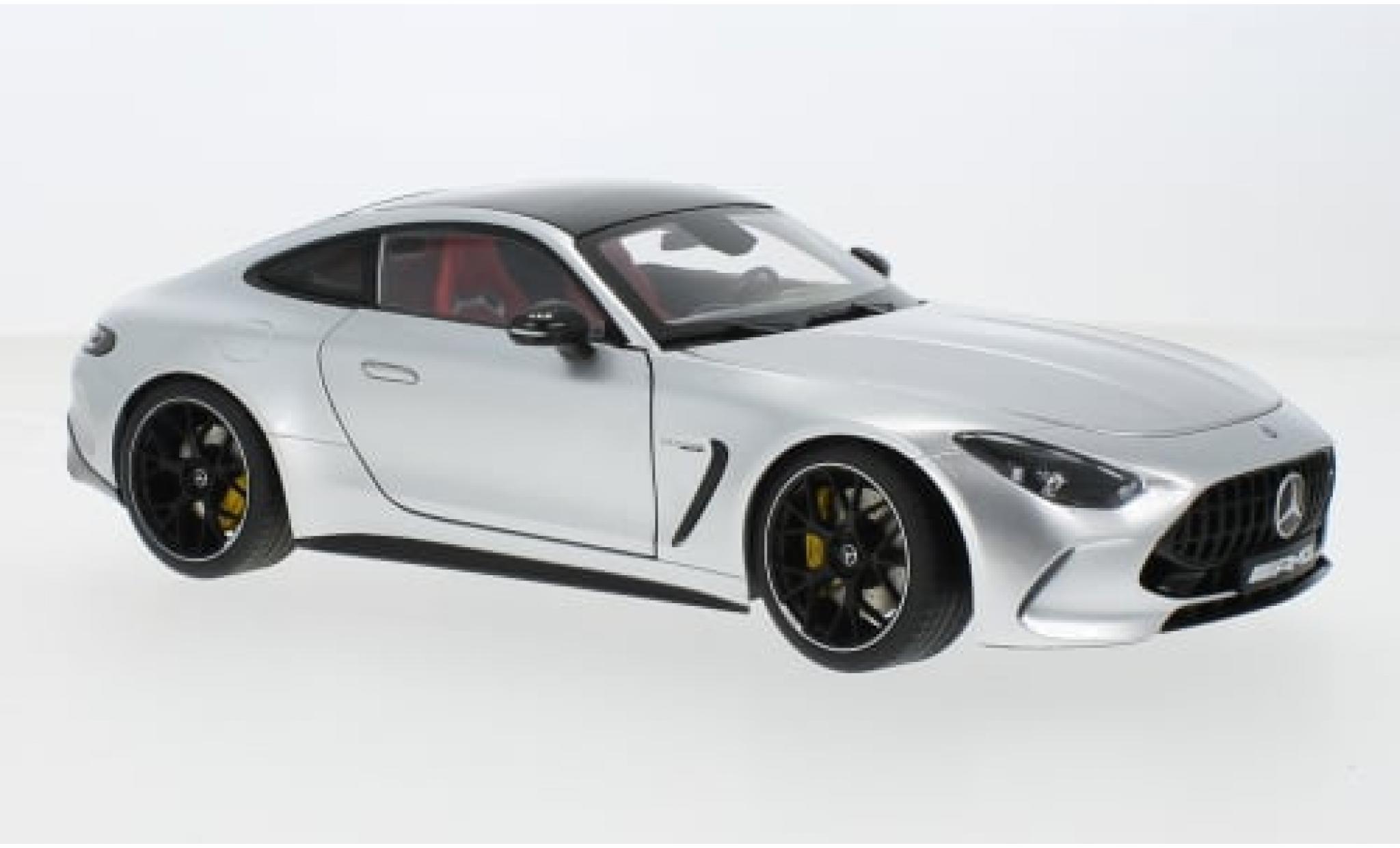 Mercedes AMG GT 1/18 I NZG 63 (C192) 4MATIC+ silver 1:18 diecast model cars