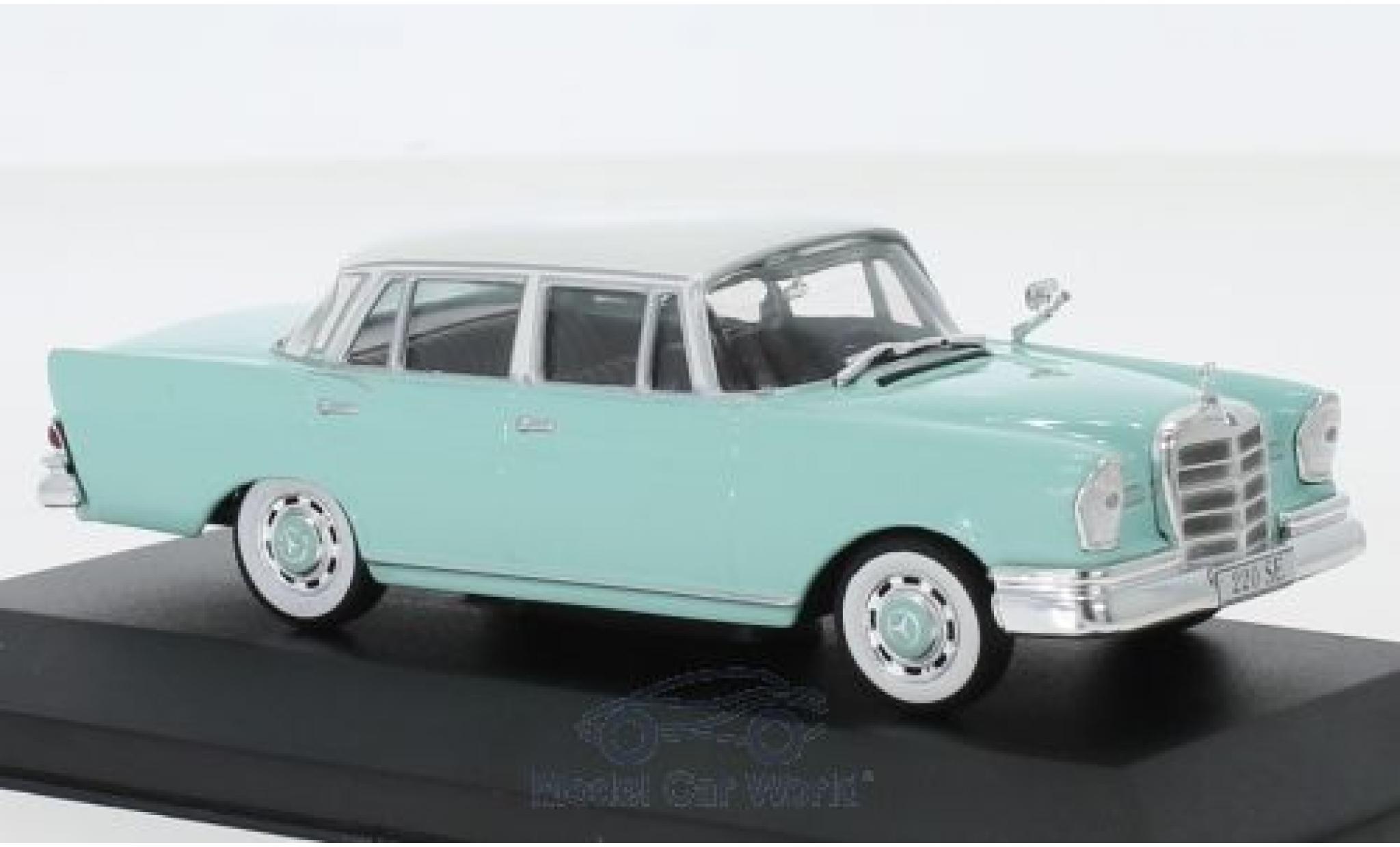 Mercedes 220 1/43 Pct SE (W111) t&uuml;rkis/white 1959 diecast model cars