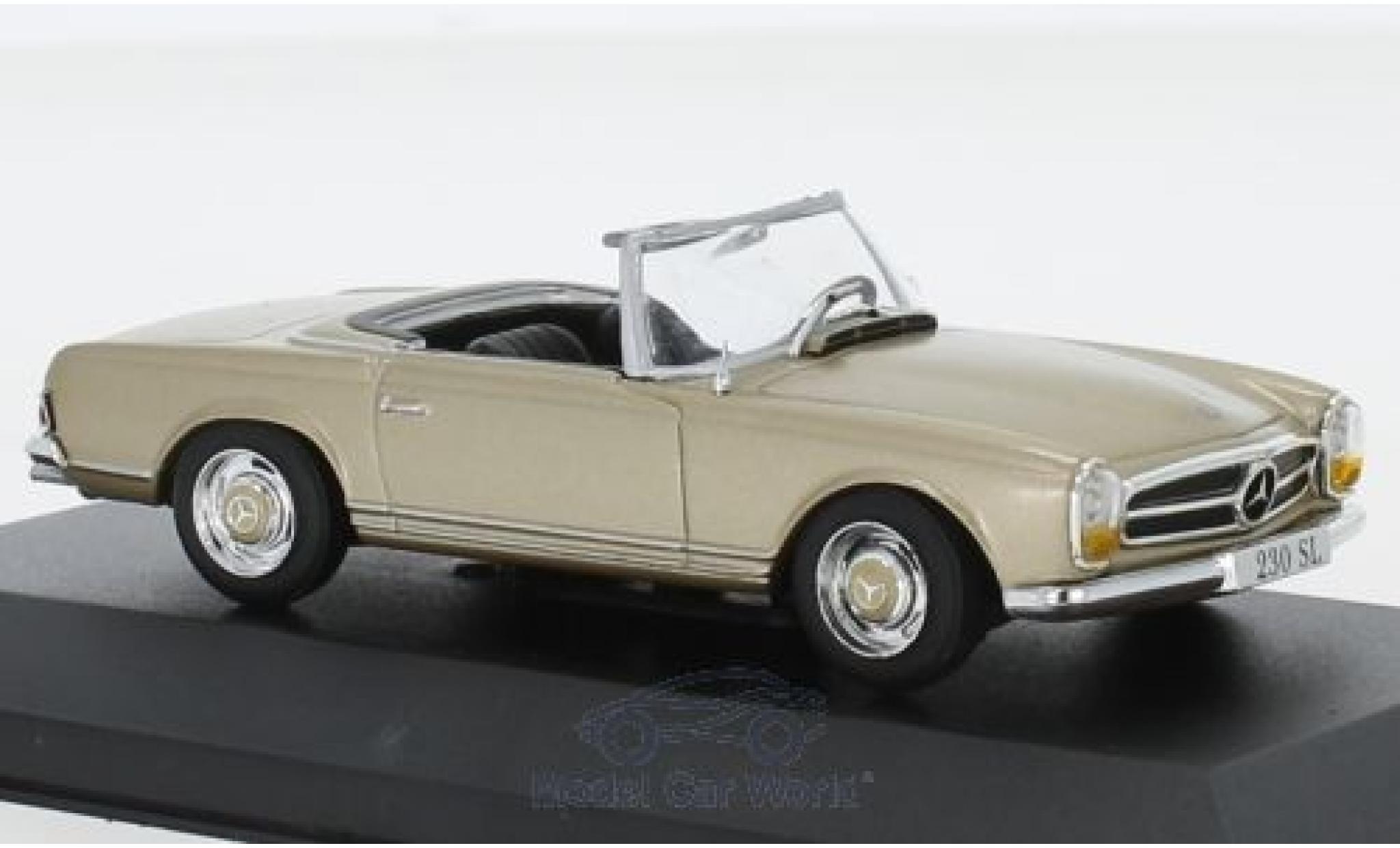 Mercedes 230 1/43 Pct SL (W113) metallic beige 1963 diecast model cars