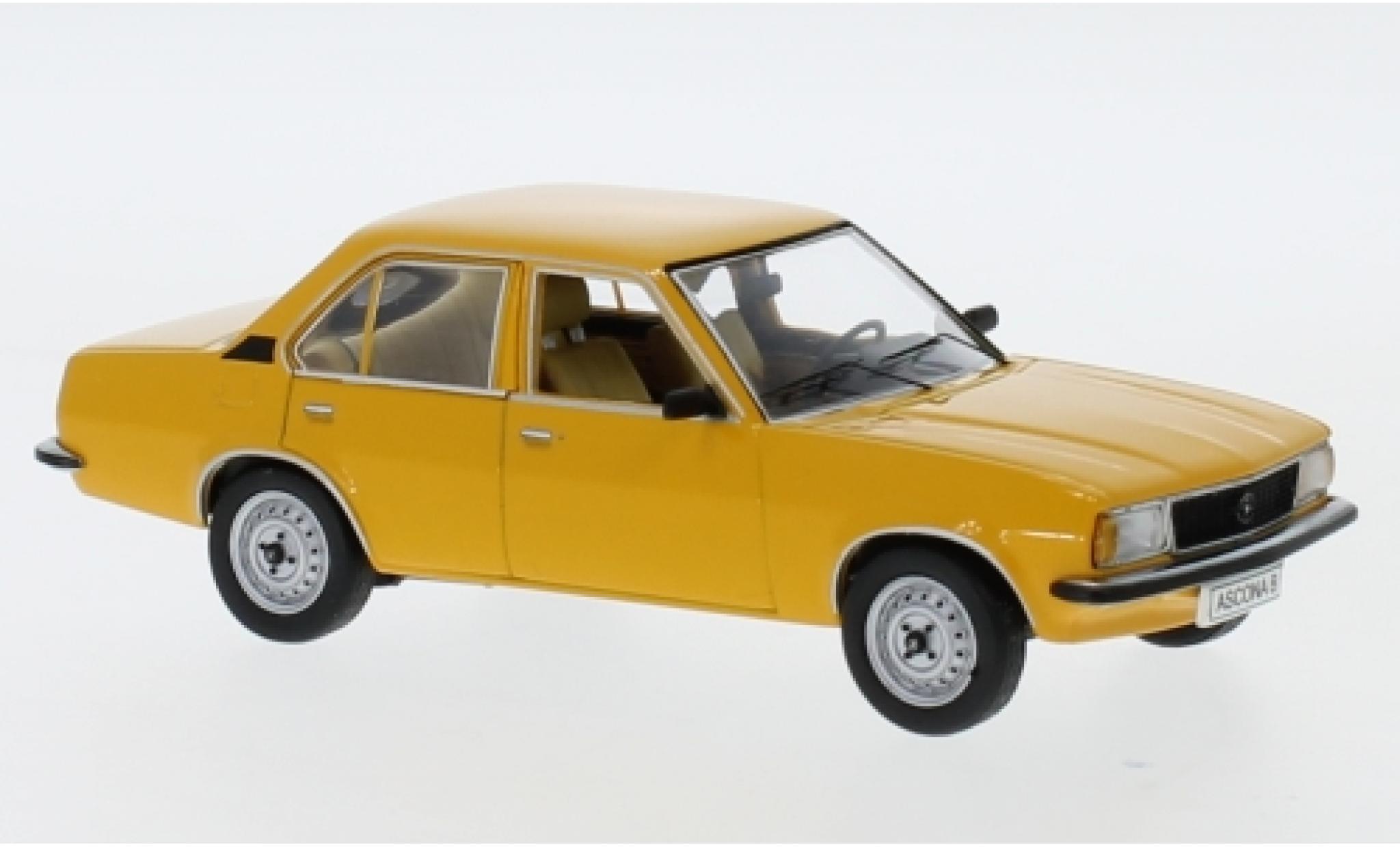 Opel Ascona 1/43 Schuco B 1.6 yellow 1975 diecast model cars