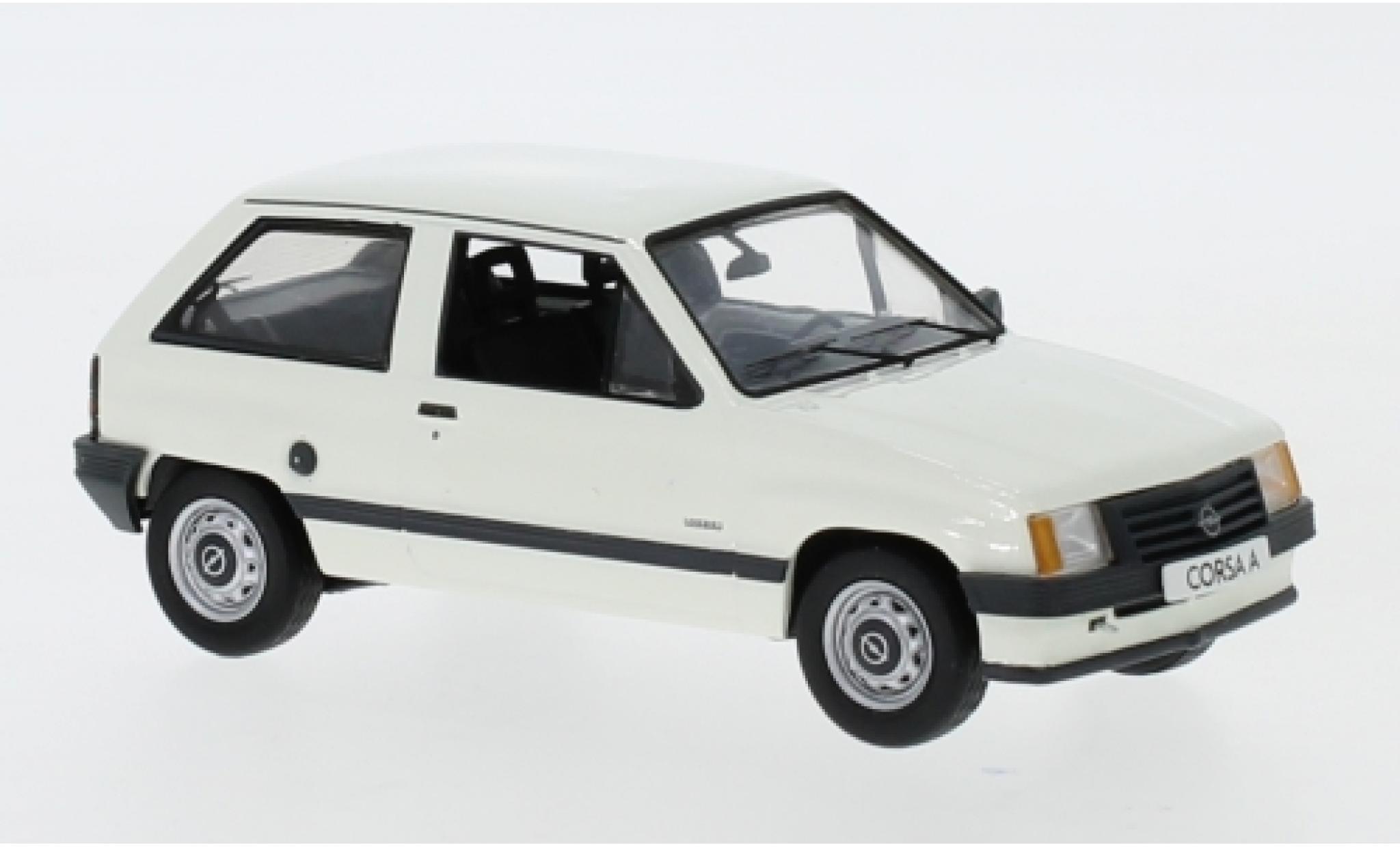 Opel Corsa 1/43 Schuco A Luxus white diecast model cars
