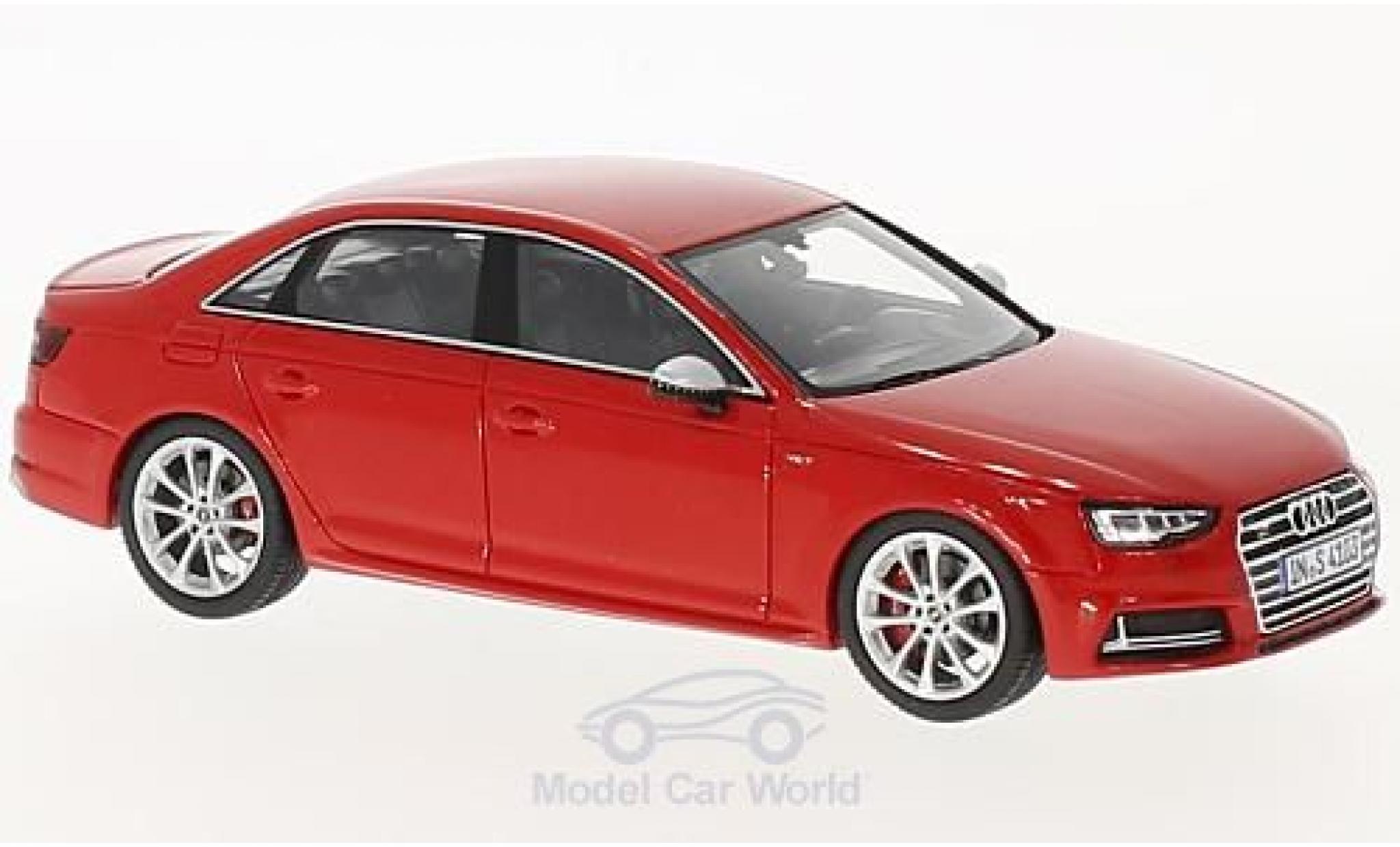 Audi S4 1/43 Spark red 2016 diecast model cars