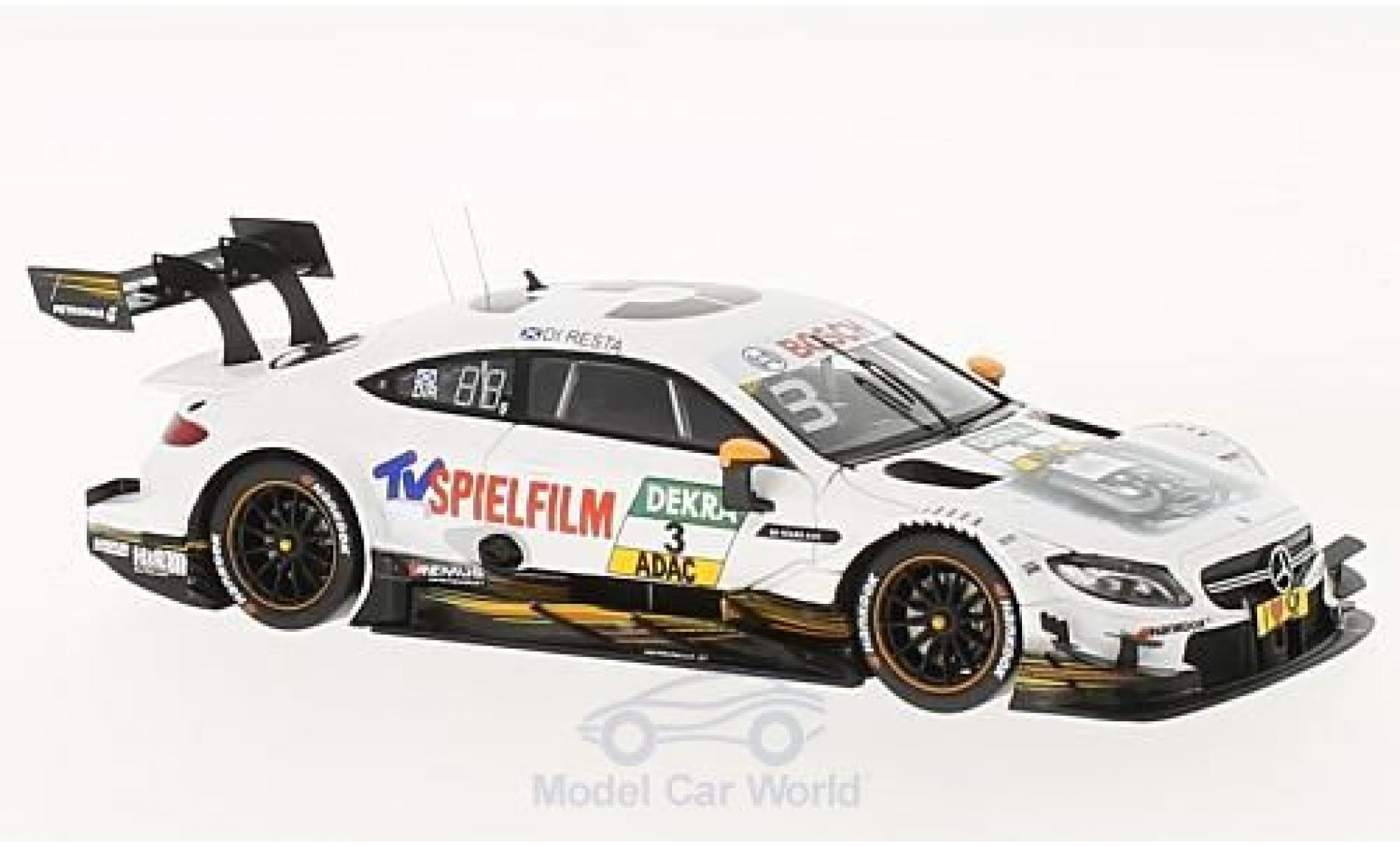 Mercedes Classe C DTM 1/43 Spark AMG C63 DTM No.3 TV Spielfilm DTM 2017 P.Di Resta diecast model cars