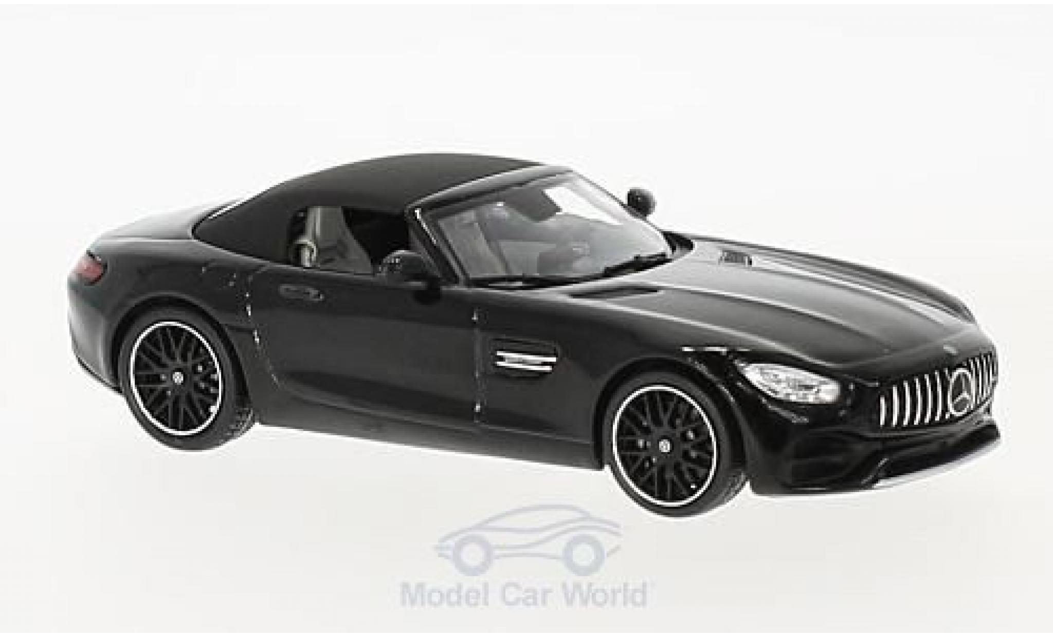 Mercedes AMG GT 1/43 Spark Roadster metallic black diecast model cars