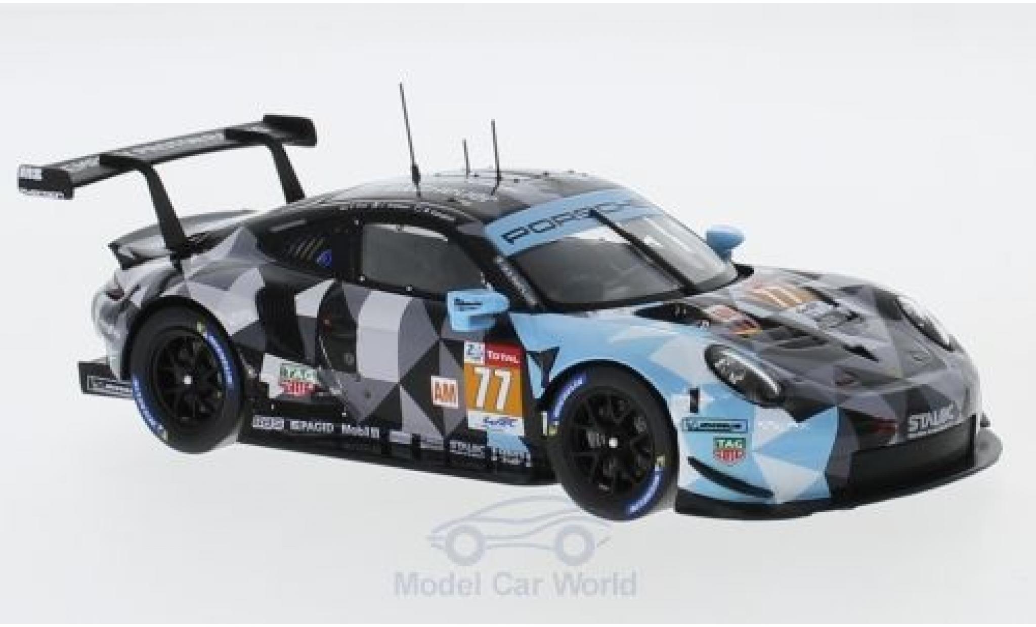 Porsche 991 RSR 1/43 Spark 911 ( II) RSR No.77 Dempsey Predon Racing WEC 2018 C.Ried/J.Andlauer/M.Campbell diecast model cars