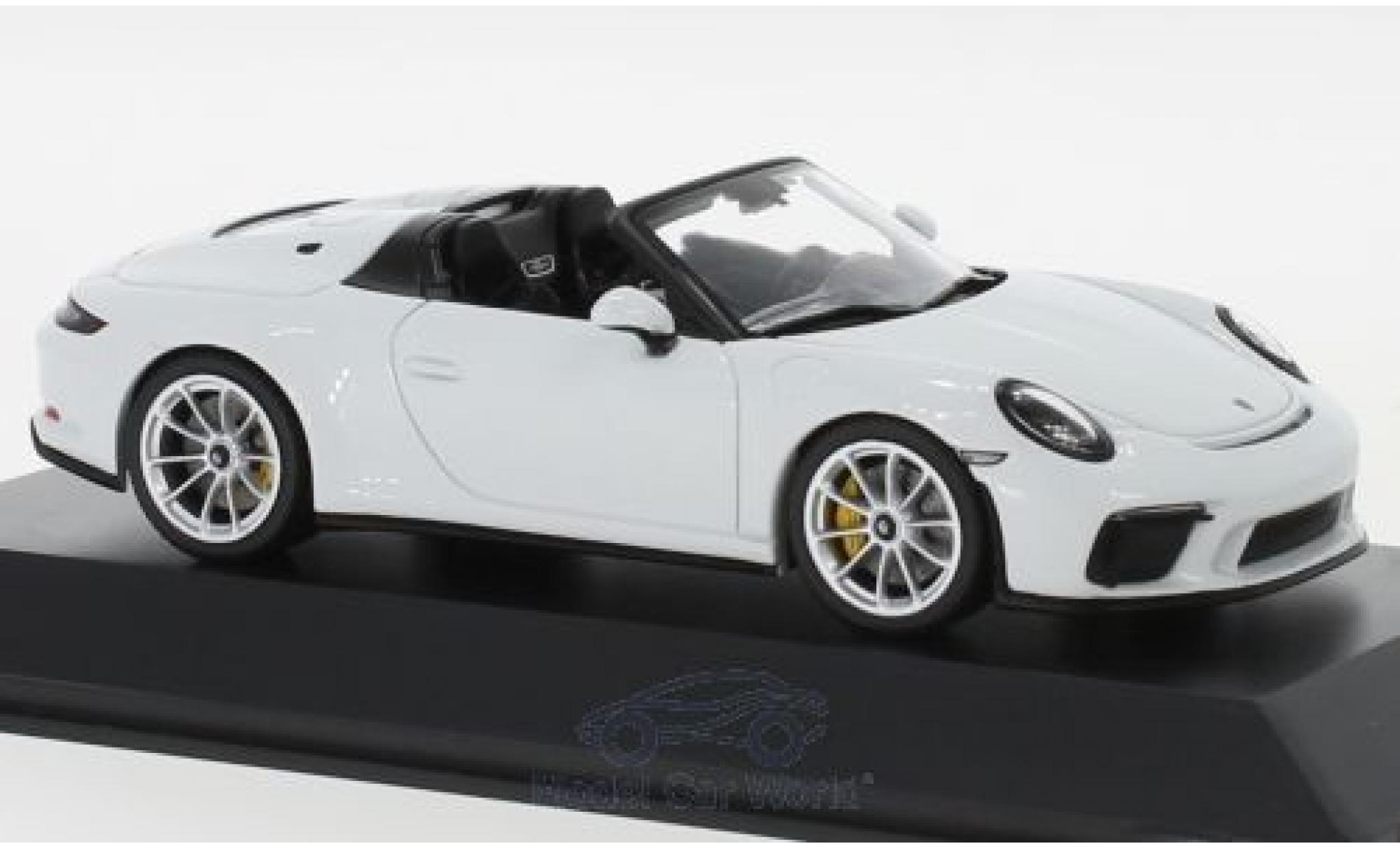 Porsche 992 Speedster 1/43 Spark 911 (991 II) Speedster white 2019 diecast model cars