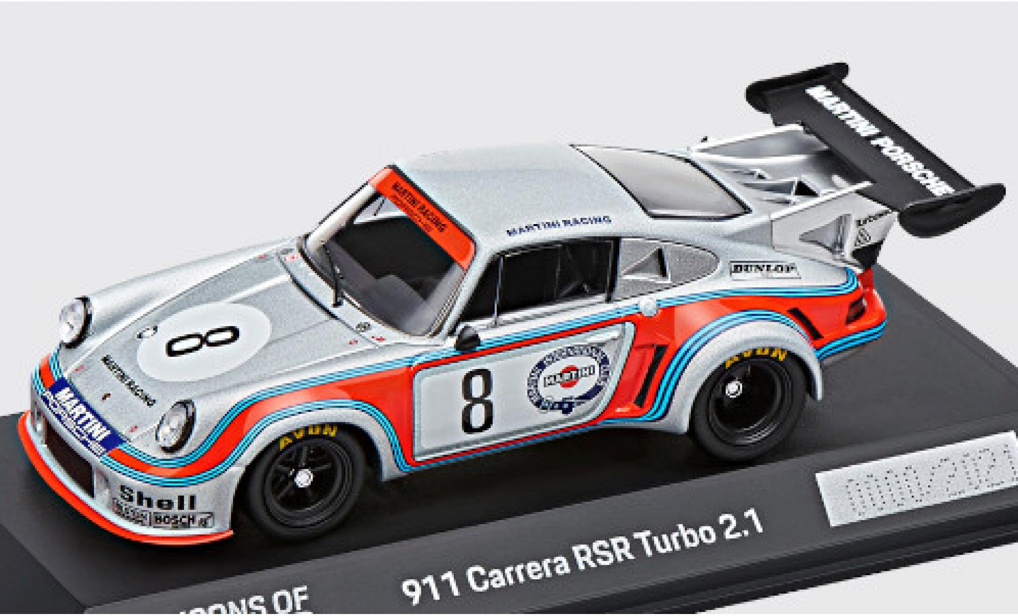 Porsche 930 Turbo 1/43 Spark 911 Carrera RSR 2.1 Turbo No.8 Martini Racing System Martini 1000km N&uuml;rburgring 1974 H.M&uuml;ller/G.van Lennep diecast model cars