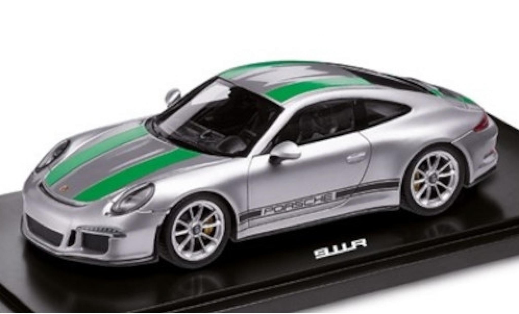 Porsche 991 R 1/18 Spark 911 R () grey/green 2017 diecast model cars