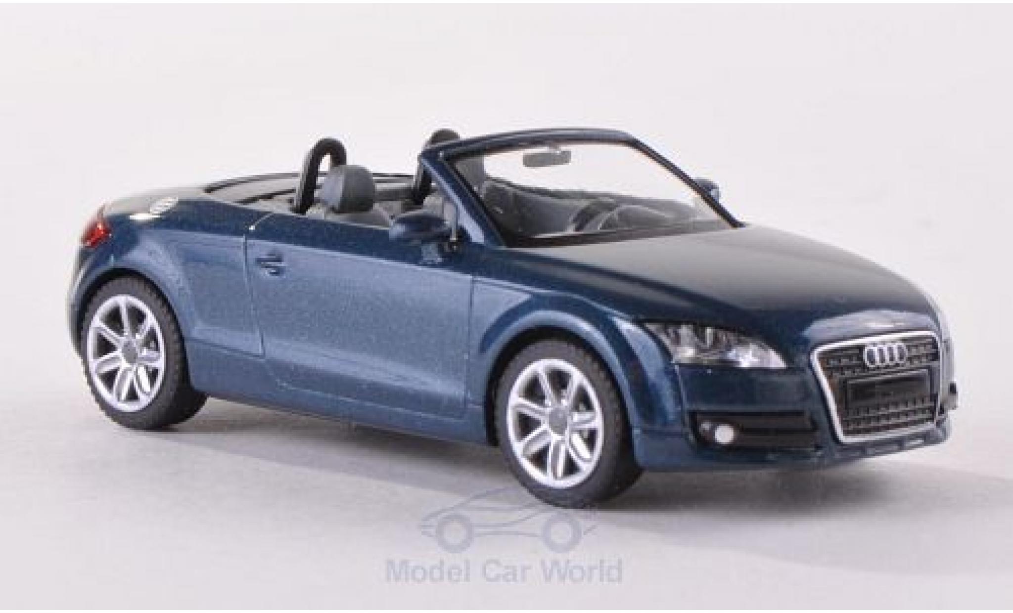 Audi TT 1/87 Wiking Roadster (8J) metallic blue 2007 diecast model cars