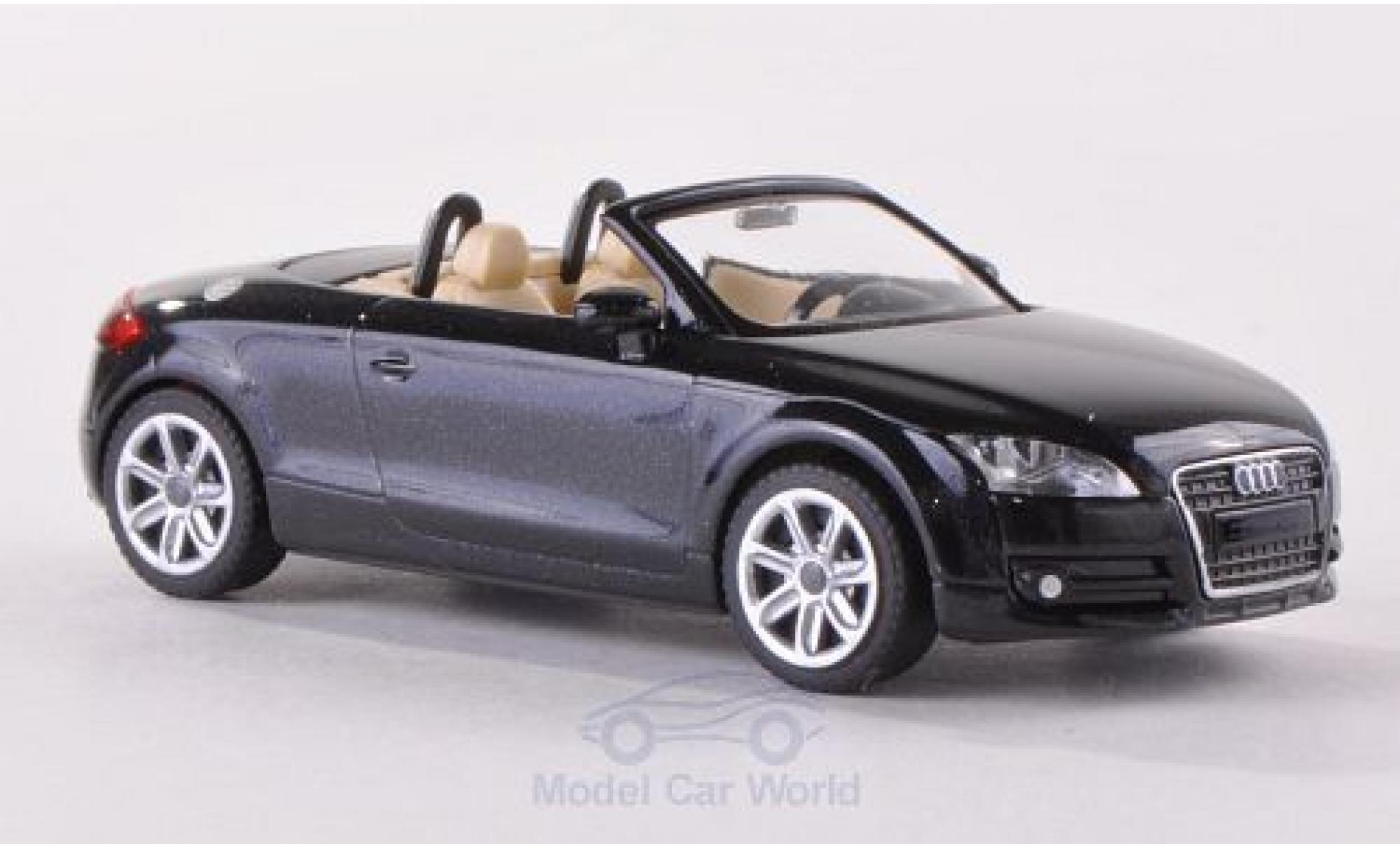 Audi TT 1/87 Wiking Roadster (8J) metallic black 2007 diecast model cars