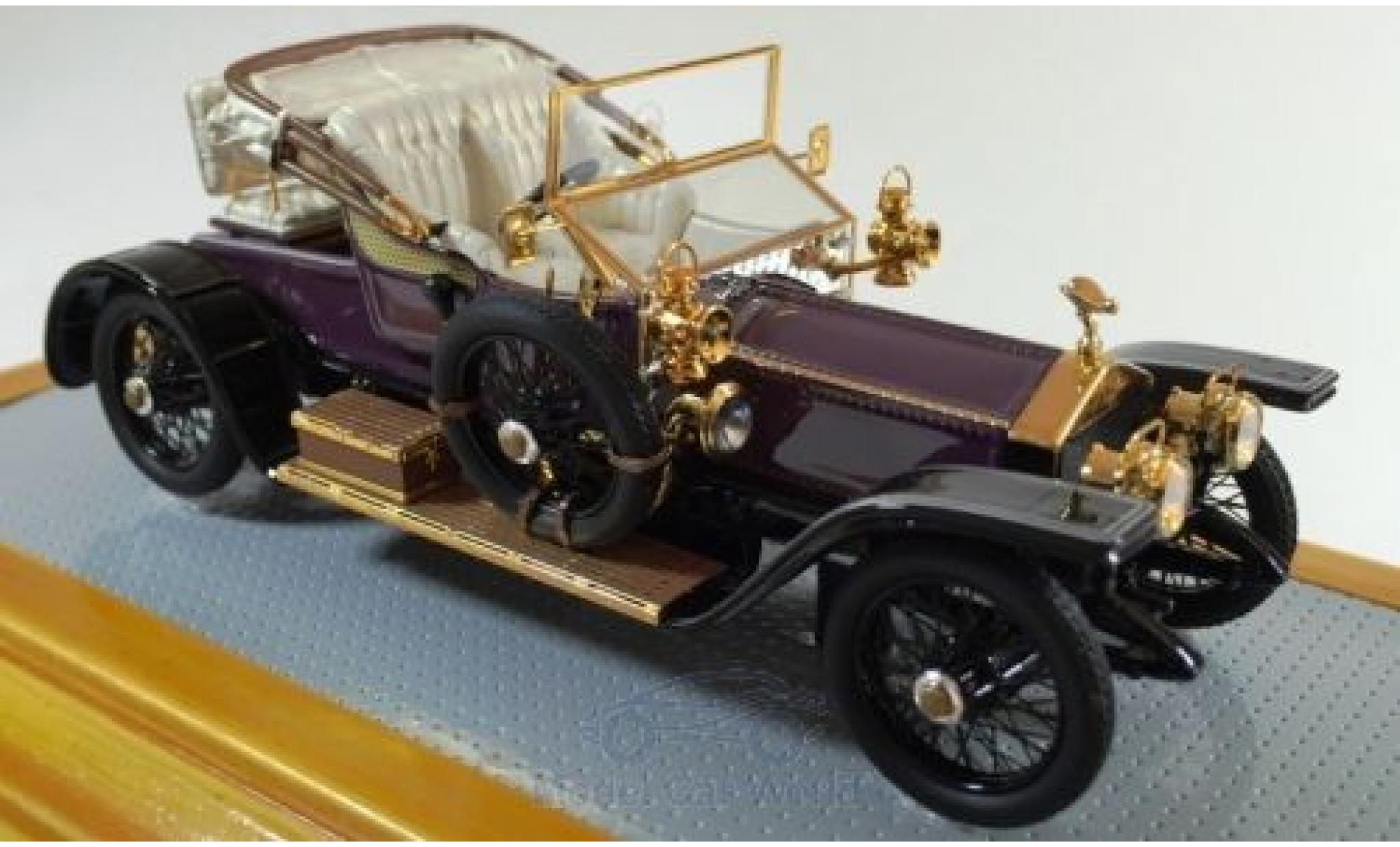 Rolls Royce Silver Ghost 1/43 Ilario Balloon Car purple/black RHD 1910 sn1513 diecast model cars