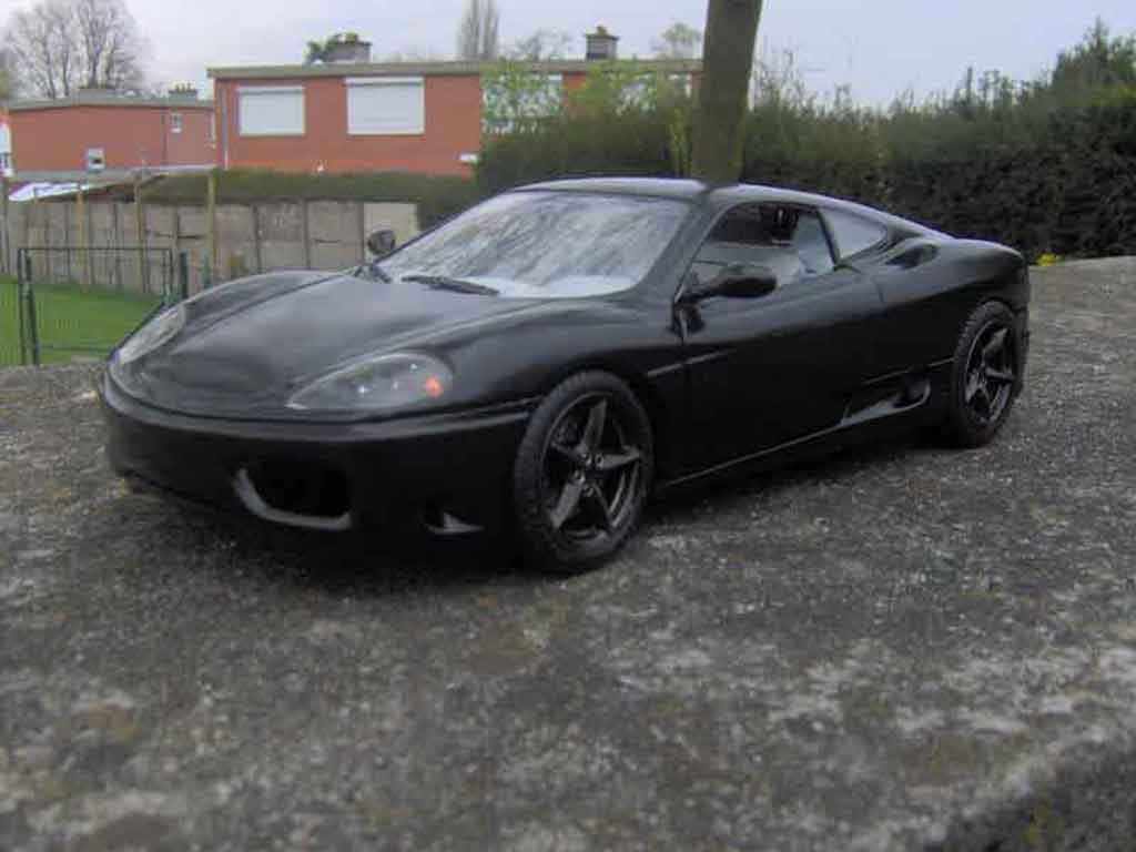Ferrari 360 Modena 1/18 Burago Modena coupe black diecast model cars