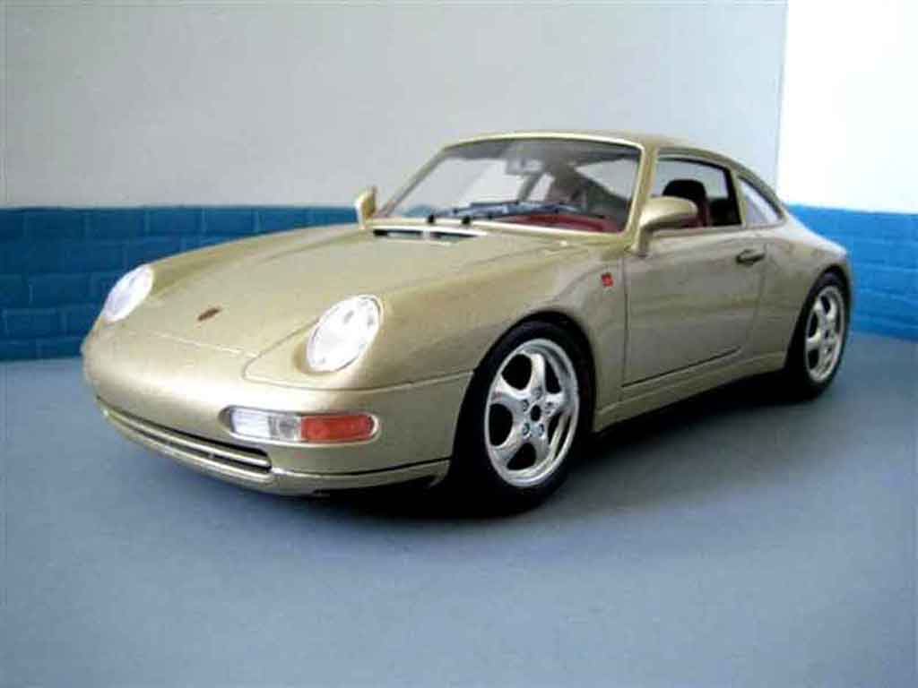 Porsche 993 Carrera 1/18 Burago Carrera champagne diecast model cars