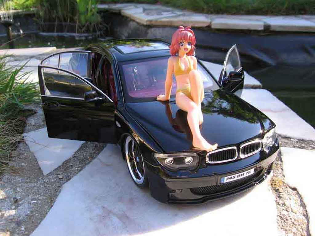 Bmw 745 E65 i dub black 1/18 Kyosho