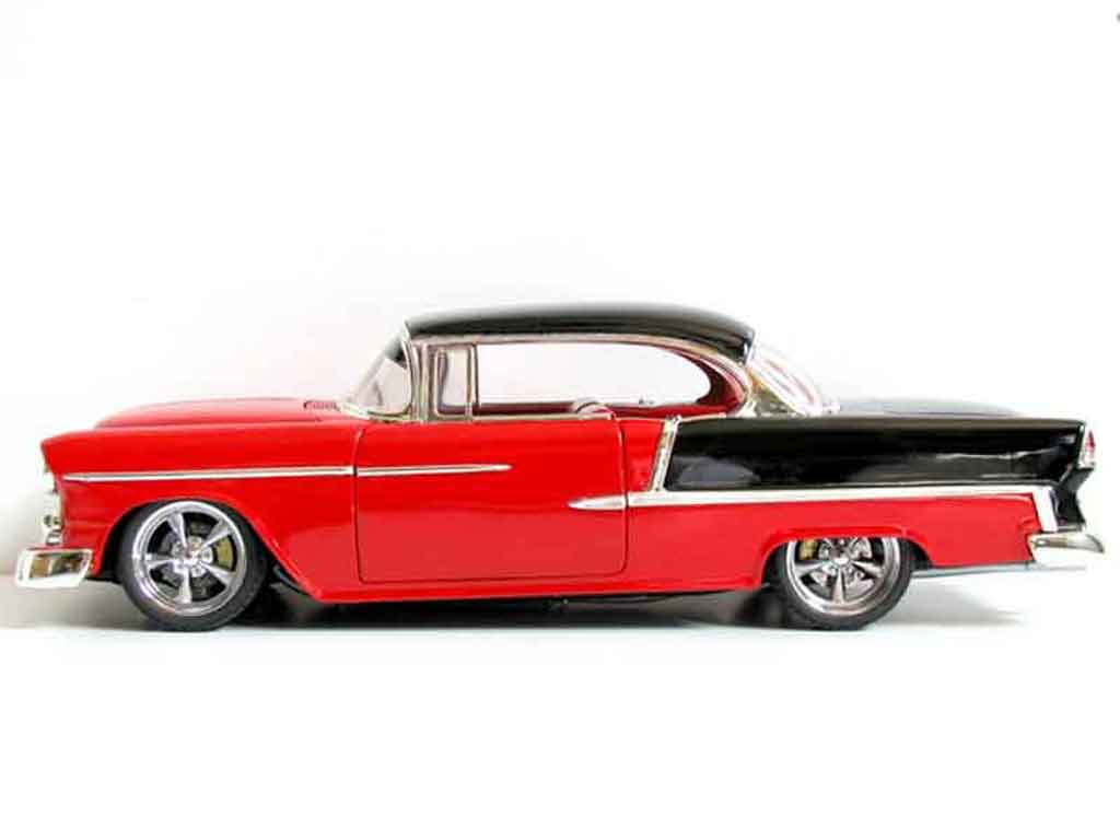 Chevrolet Bel Air Coupe 1955 hot rod red et grey 1/18 Ertl