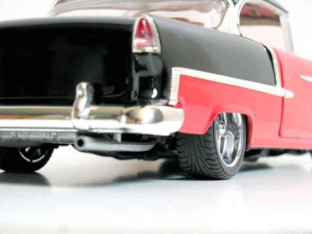 Chevrolet Bel Air Coupe 1955 hot rod red et grey 1/18 Ertl