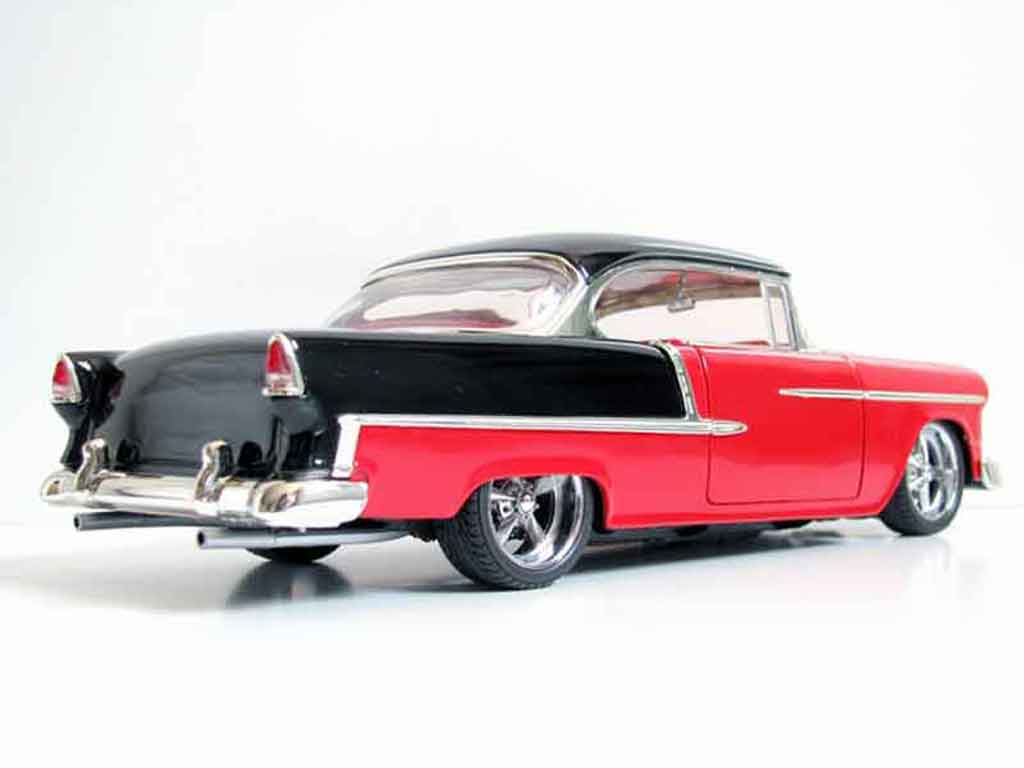Chevrolet Bel Air Coupe 1955 hot rod red et grey 1/18 Ertl