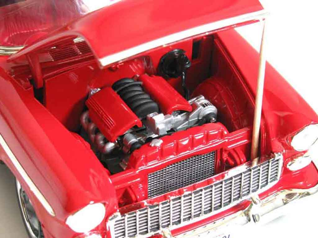 Chevrolet Bel Air Coupe 1955 hot rod red et grey 1/18 Ertl