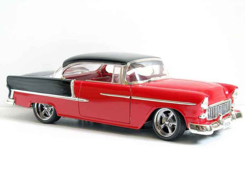 Chevrolet Bel Air Coupe 1955 hot rod red et grey 1/18 Ertl