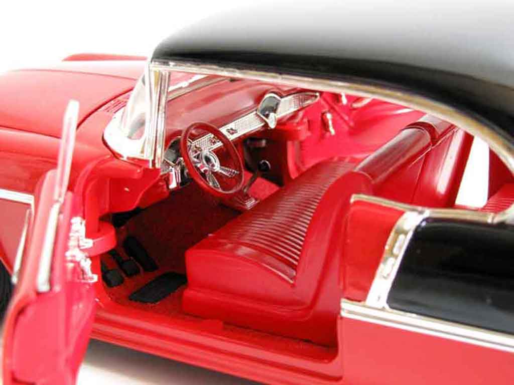 Chevrolet Bel Air Coupe 1955 hot rod red et grey 1/18 Ertl