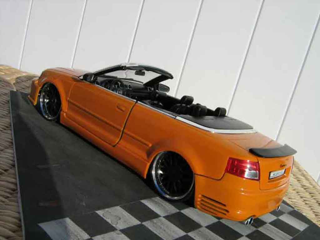 Audi A4 cabriolet turbo tuning orange kit techart jantes bbs 1/18 Welly
