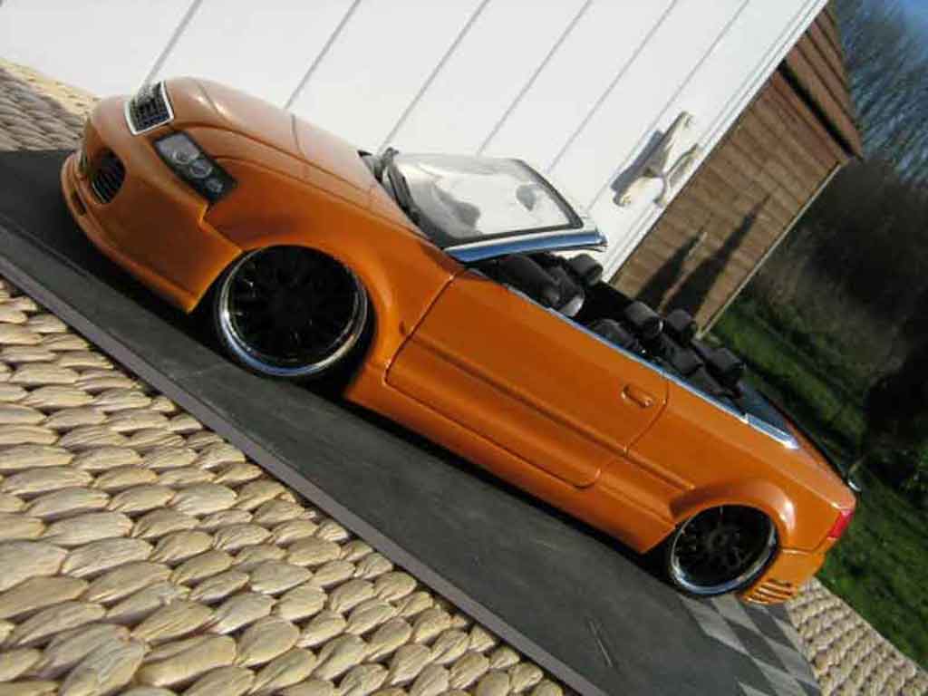 Audi A4 cabriolet turbo tuning orange kit techart jantes bbs 1/18 Welly