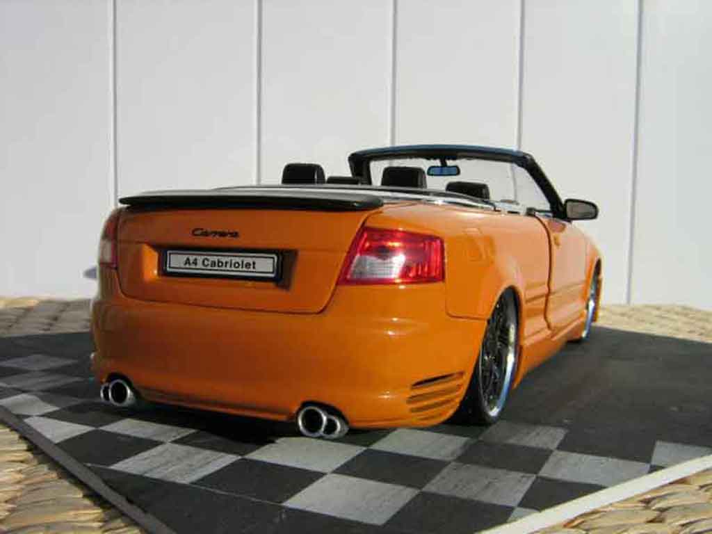 Audi A4 cabriolet turbo tuning orange kit techart jantes bbs 1/18 Welly