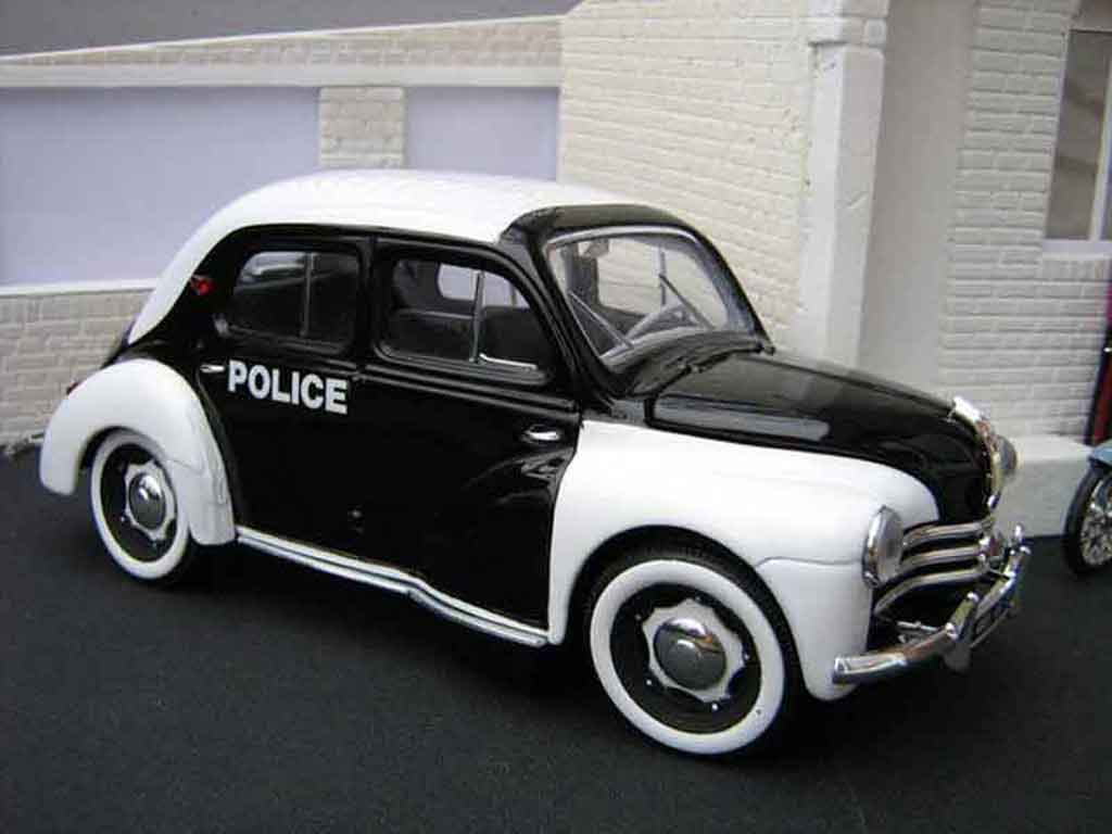 Renault 4CV 1/18 Solido police / gendarmerie diecast model cars