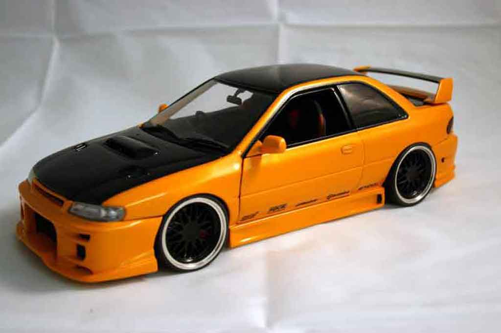 Subaru Impreza Type R gt turbo sti orange 1/18 Autoart